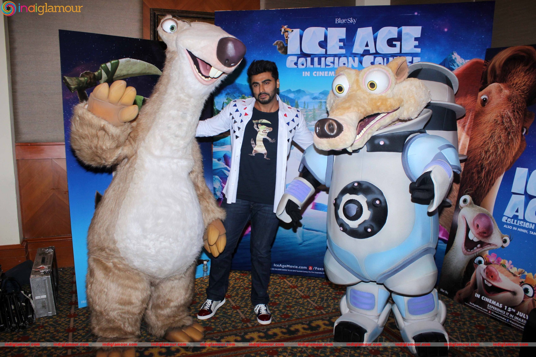 Arjun Kapoor Promotes Ice Age Collision Course Event hd photo