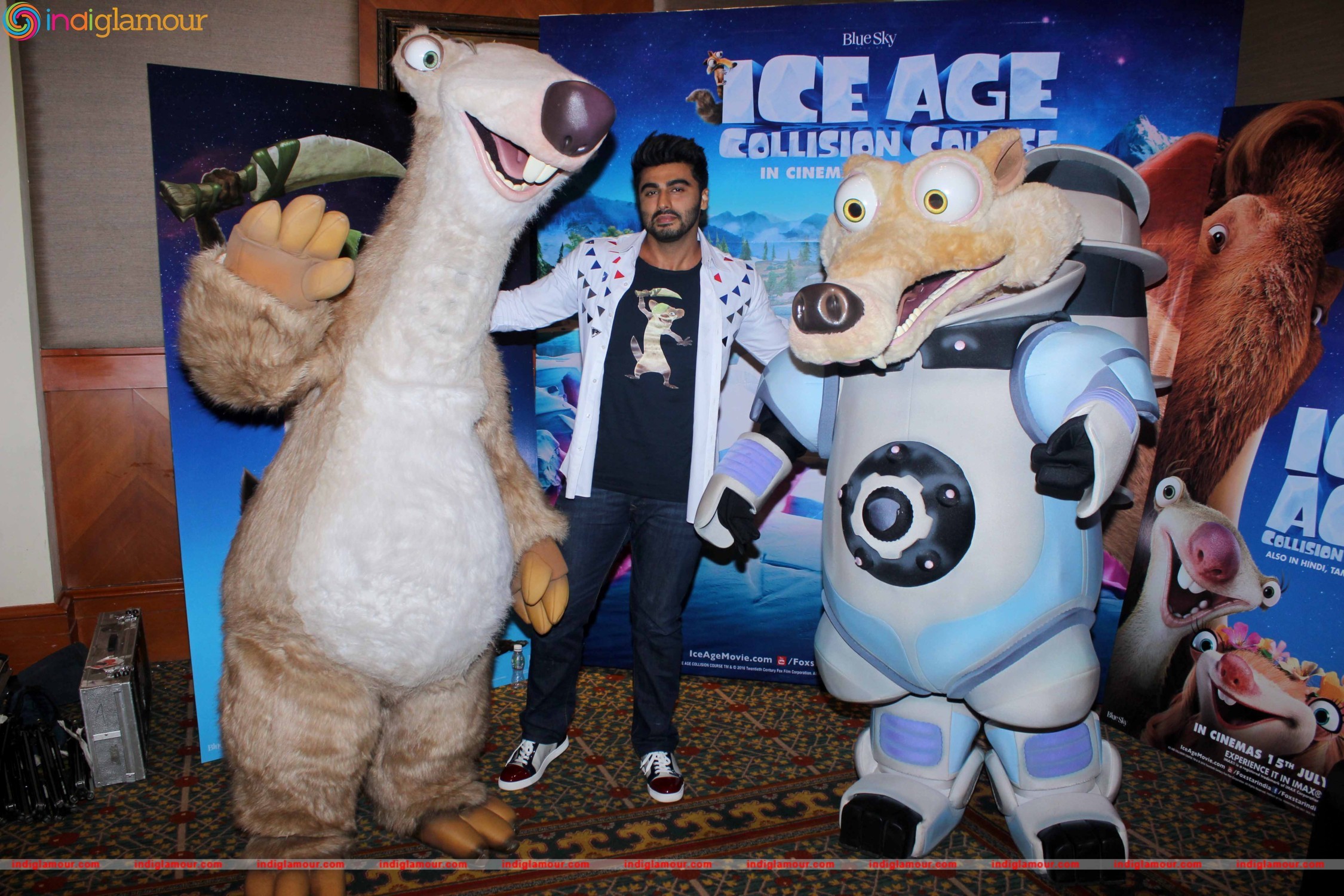 Arjun Kapoor Promotes Ice Age Collision Course Event hd photo
