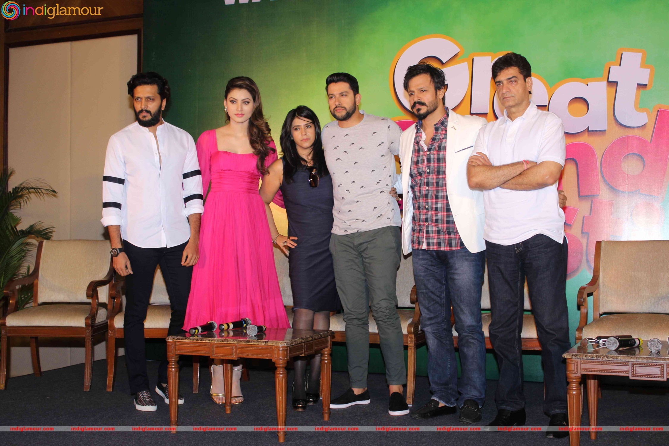 Great Grand Masti Cast Address the Media on the Issue of Piracy Event hd photo