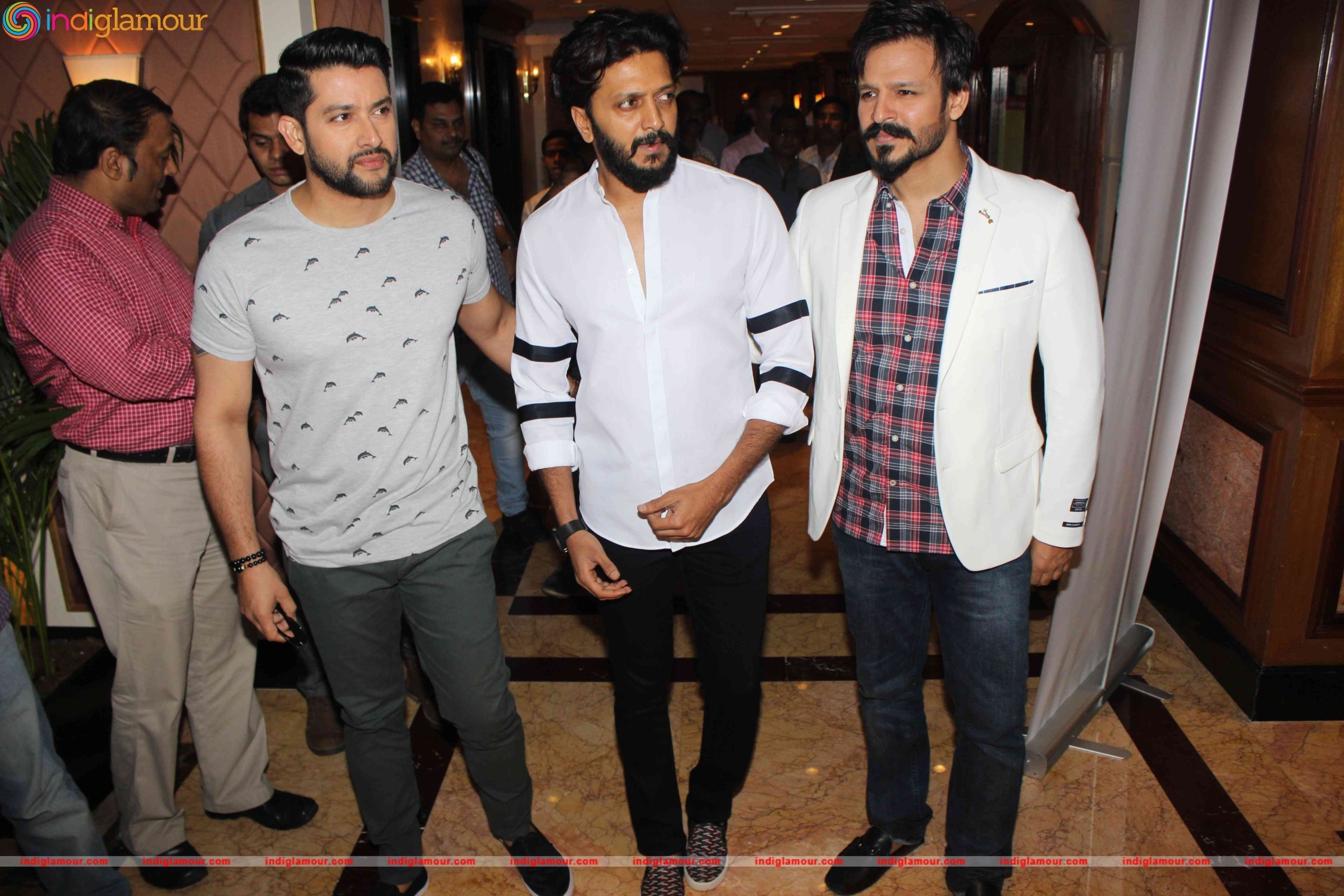 Great Grand Masti Cast Address the Media on the Issue of Piracy Event hd photo