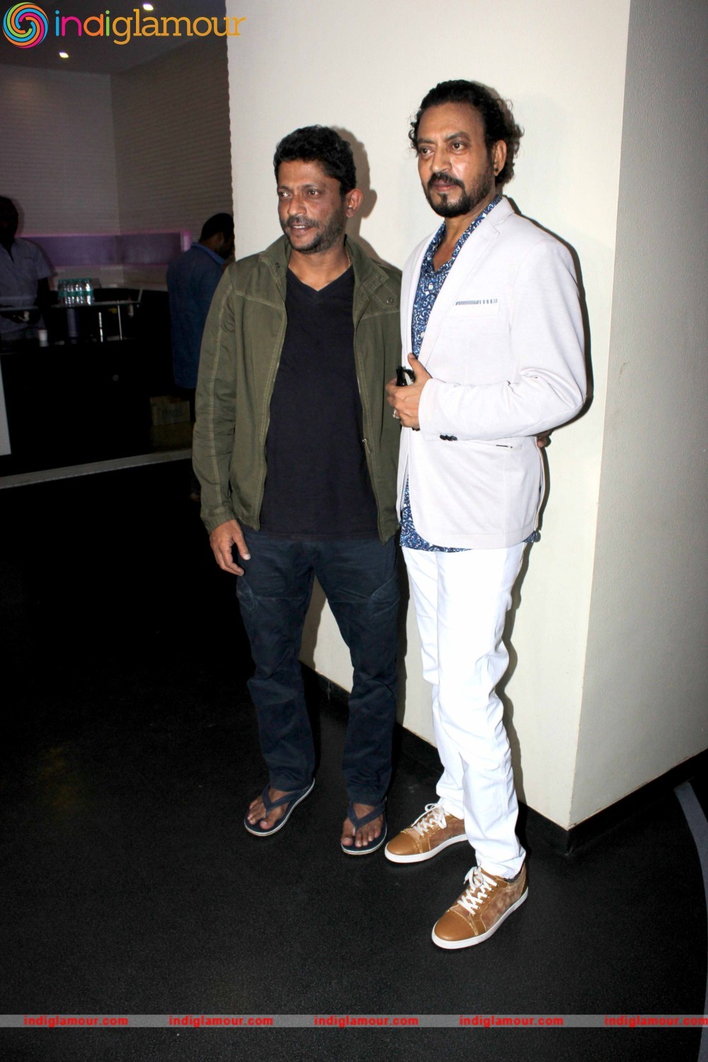 Irrfan Khan with Wife Sutapa Sikdar and Son Babil at the Special Screening of Film Madaari Event hd photo