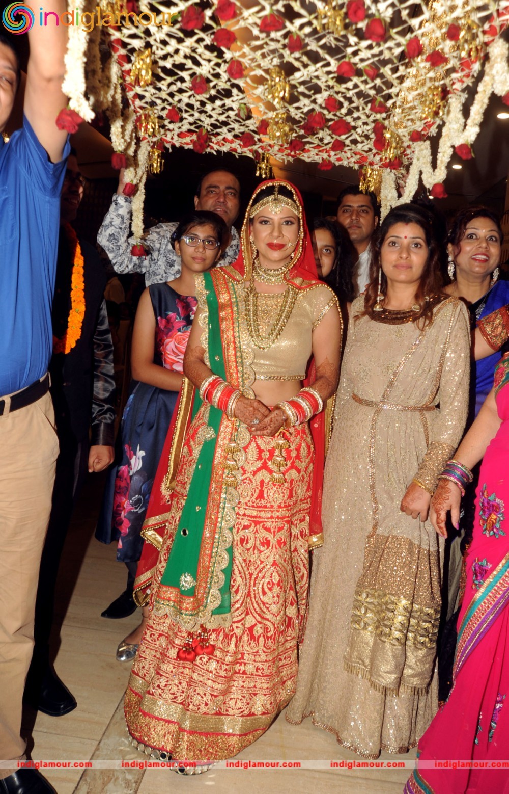 Bollywood Actress Sambhavna Seth married with Avinash Dwivedi in New Delhi Event hd photo