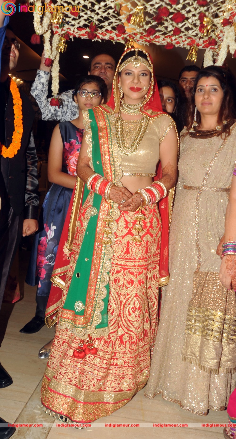 Bollywood Actress Sambhavna Seth married with Avinash Dwivedi in New Delhi Event hd photo