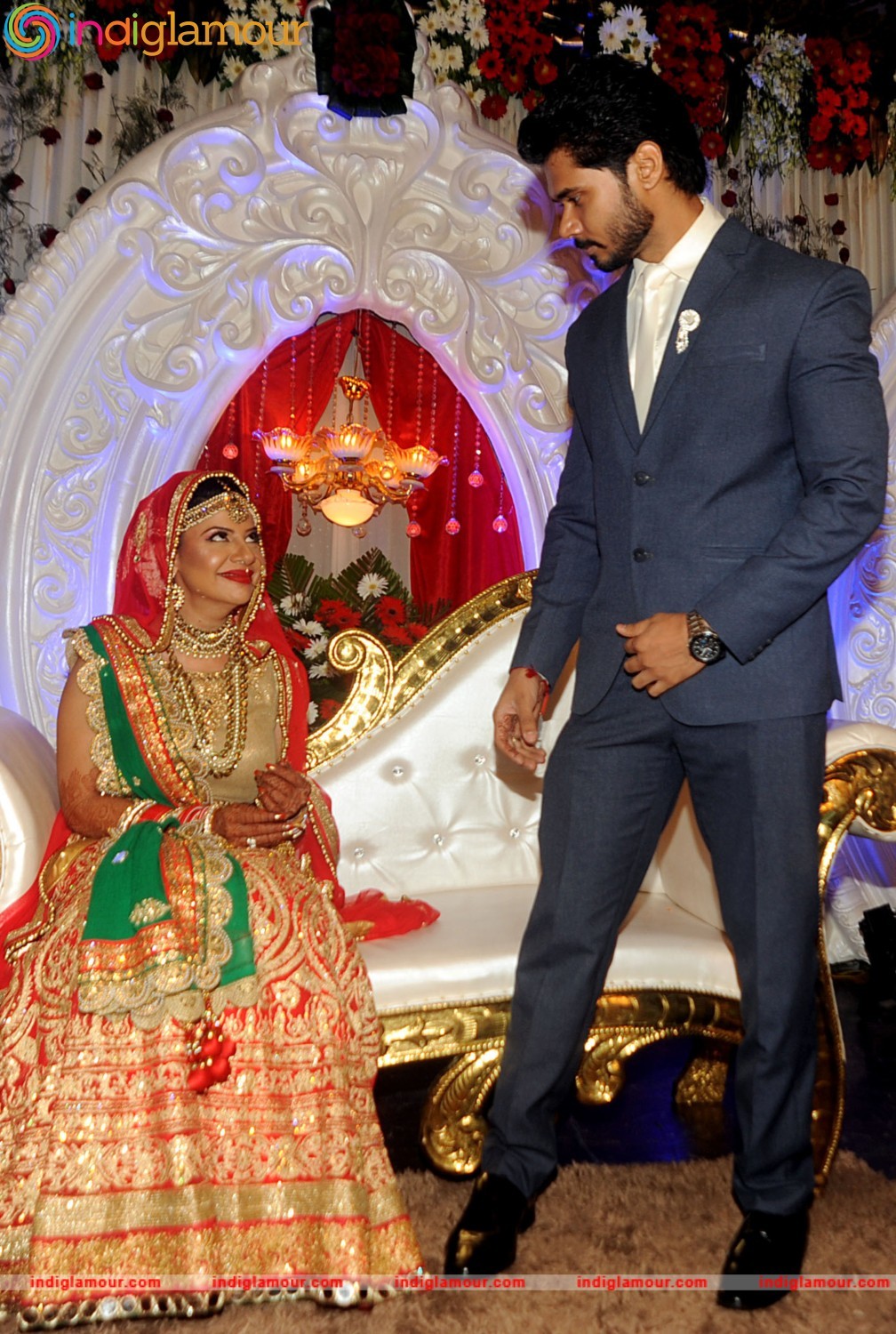 Bollywood Actress Sambhavna Seth married with Avinash Dwivedi in New Delhi Event hd photo