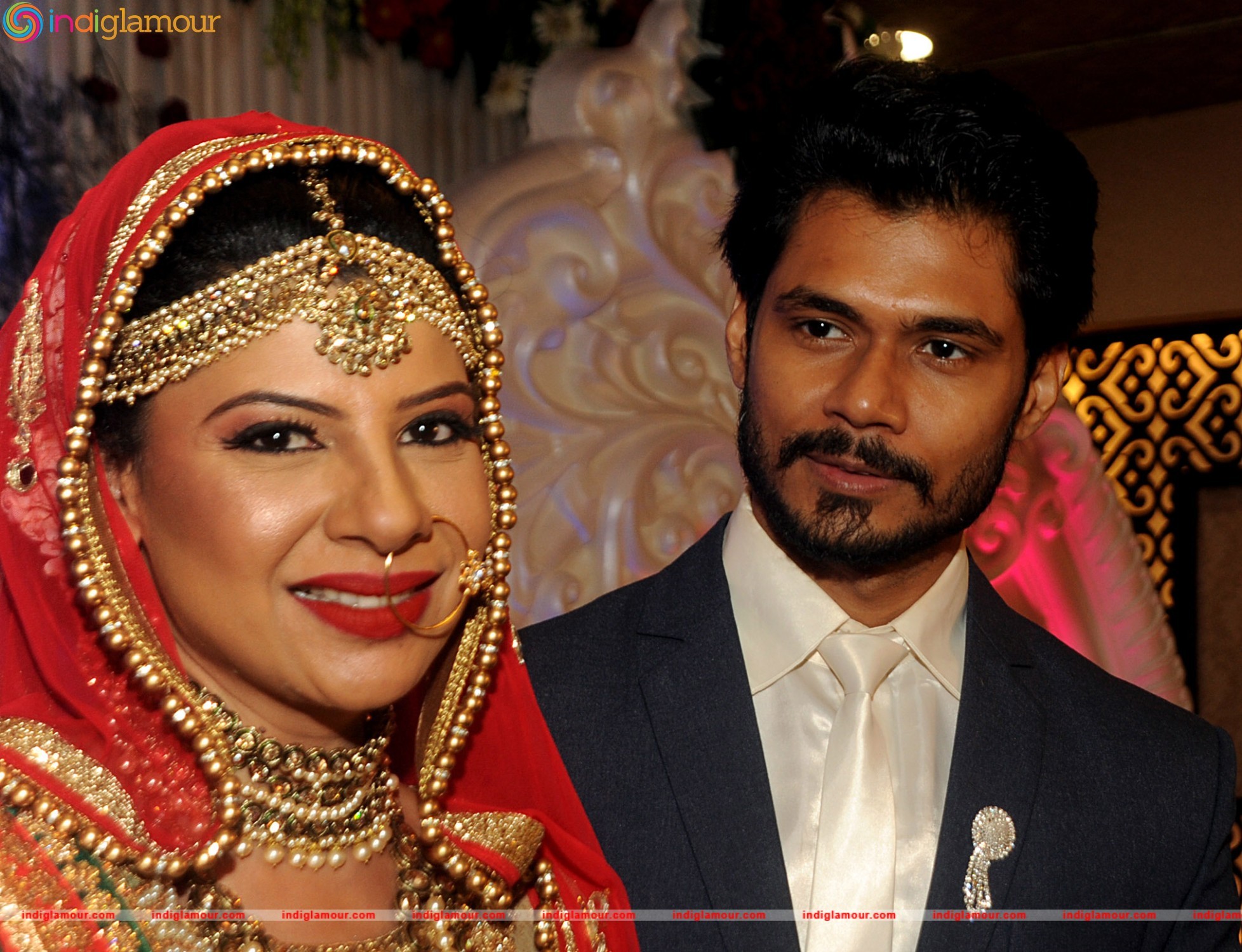 Bollywood Actress Sambhavna Seth married with Avinash Dwivedi in New Delhi Event hd photo