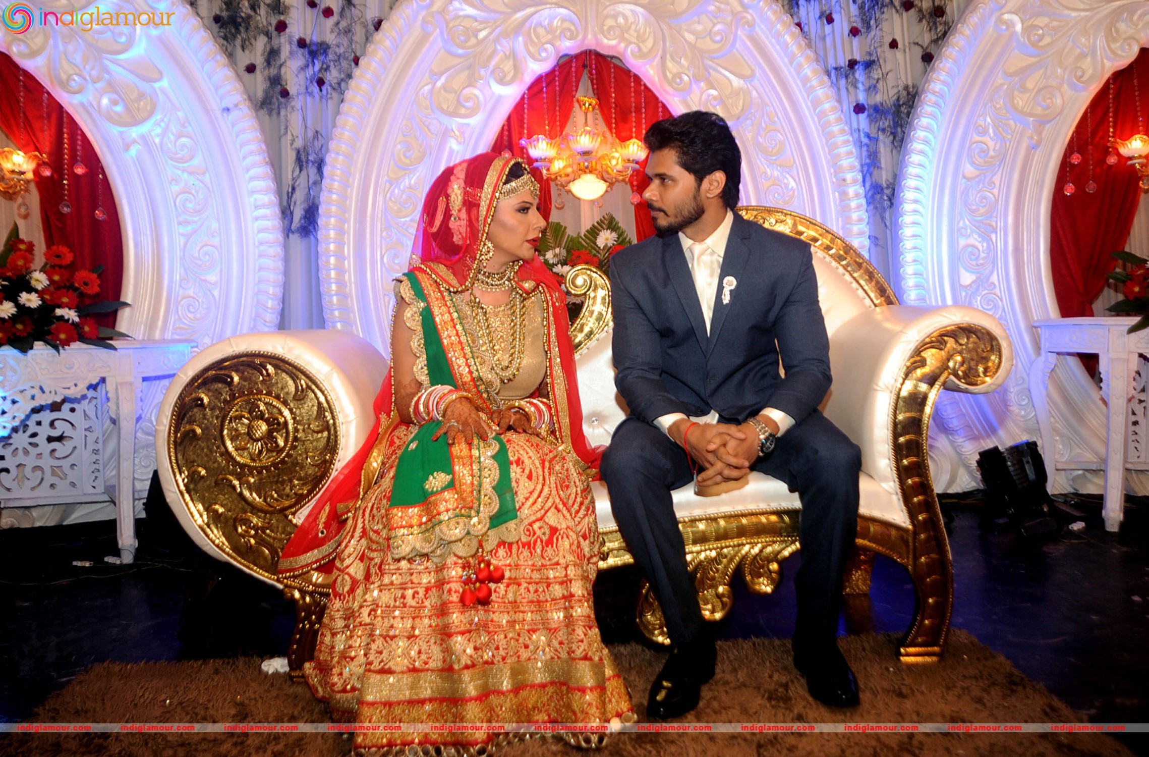Bollywood Actress Sambhavna Seth married with Avinash Dwivedi in New Delhi Event hd photo