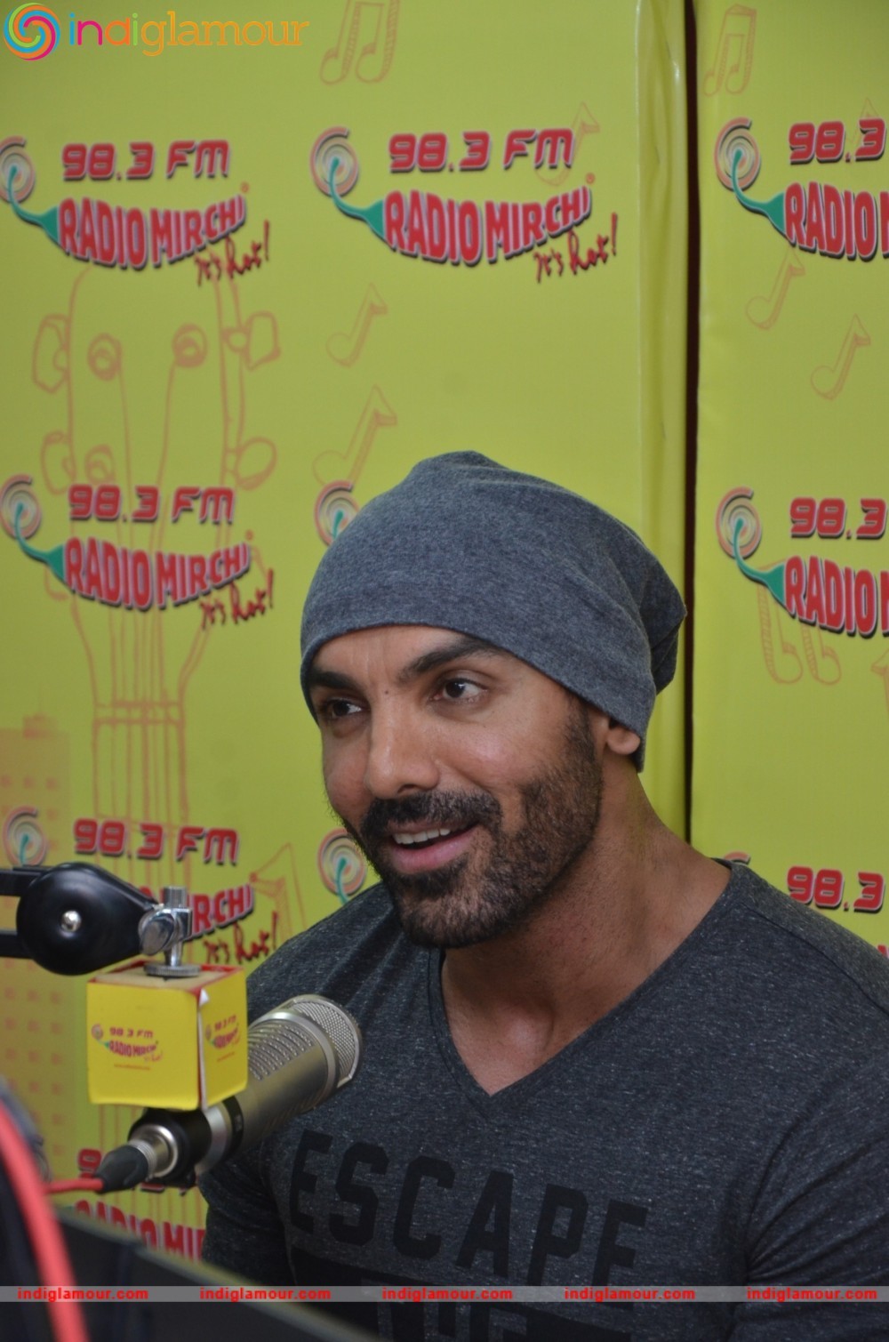 John Abraham and Varun Dhawan at Radio Mirchi Studio Event hd photo