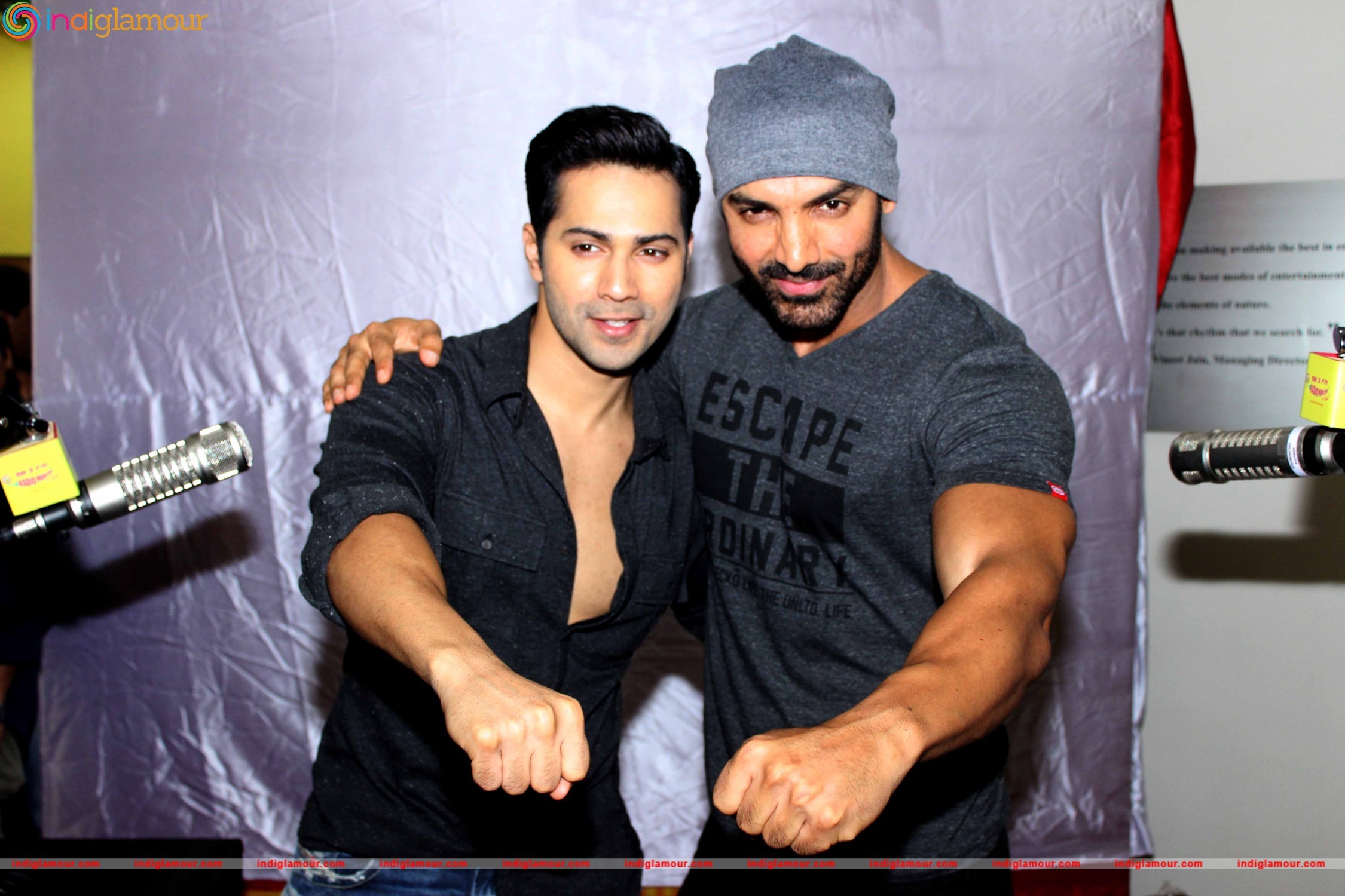 Promotion of Film Dishoom at Radio Mirchi Studio Event hd photo