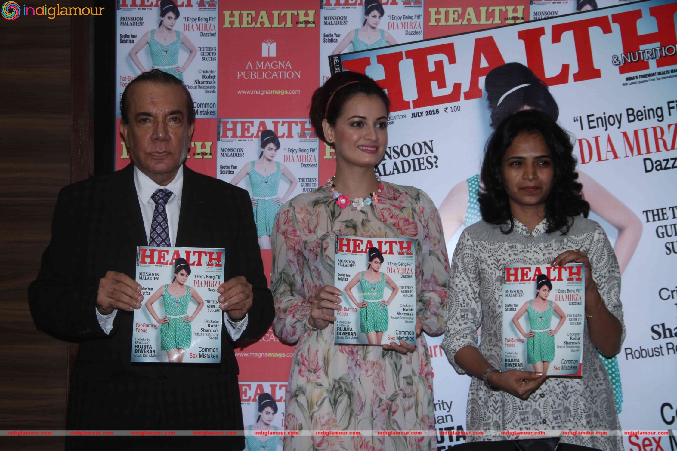 Dia Mirza Unviel the Cover of Health and Nutrition Magazine Event hd photo
