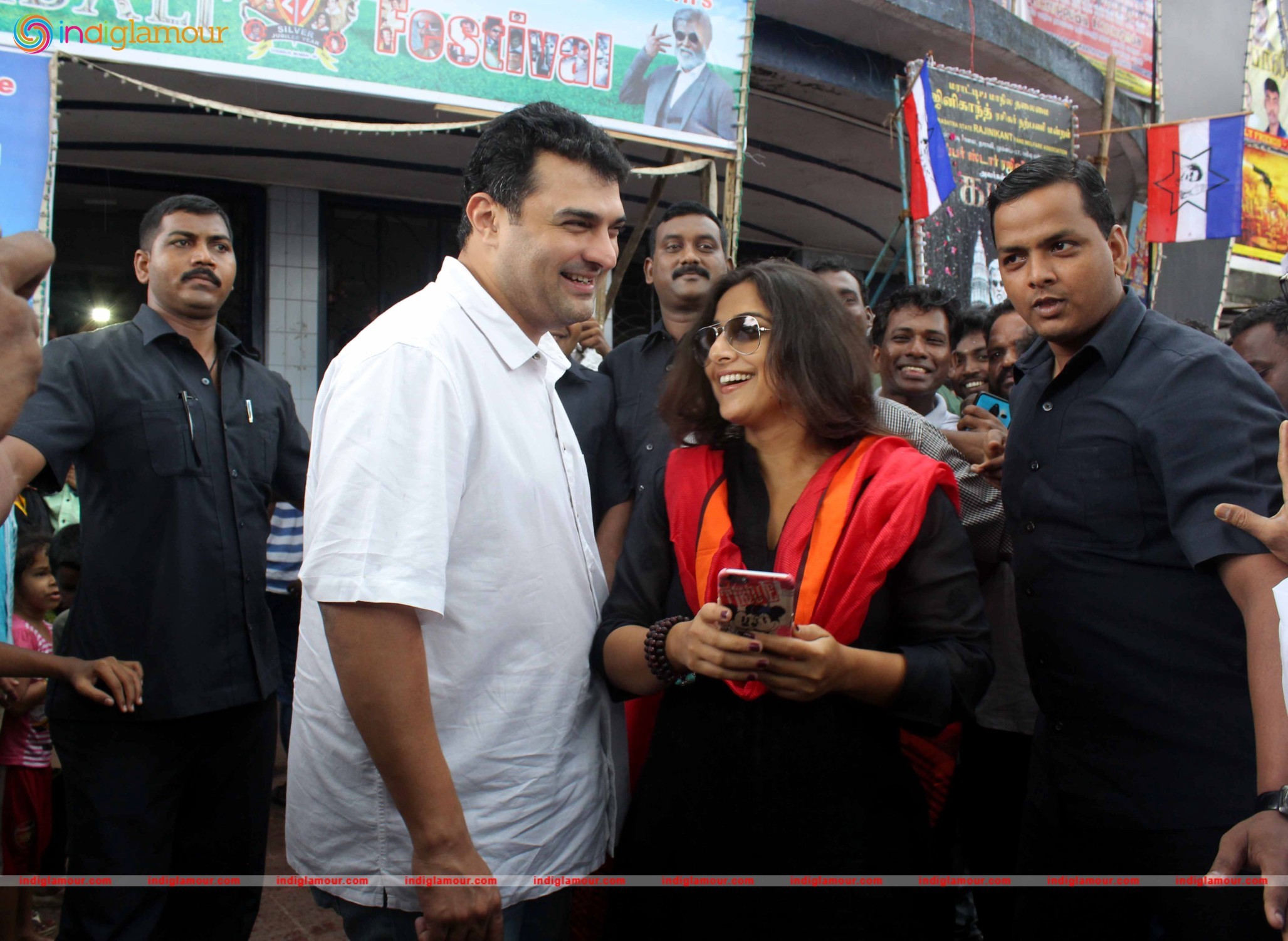 Vidya Balan and Siddharth Roy Kapur watch Kabali Event hd photo