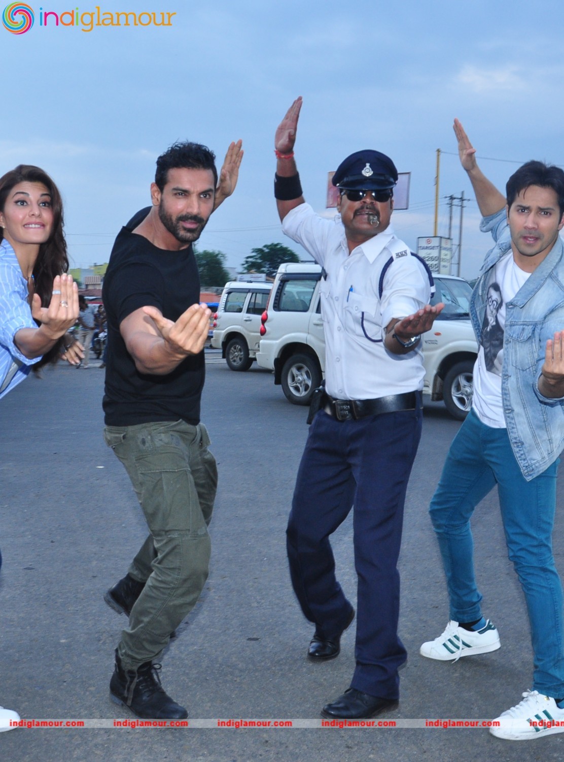 Team Dishoom Meets the Moonwalking Cop in Indore Event hd photo