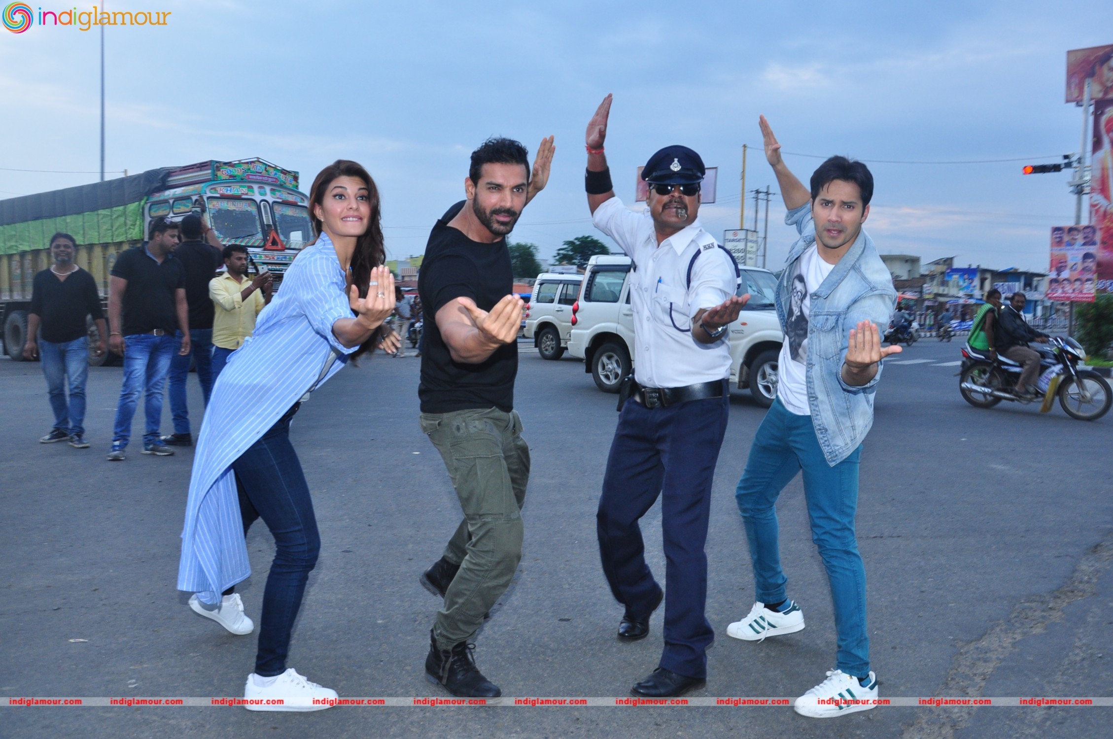 Team Dishoom Meets the Moonwalking Cop in Indore Event hd photo