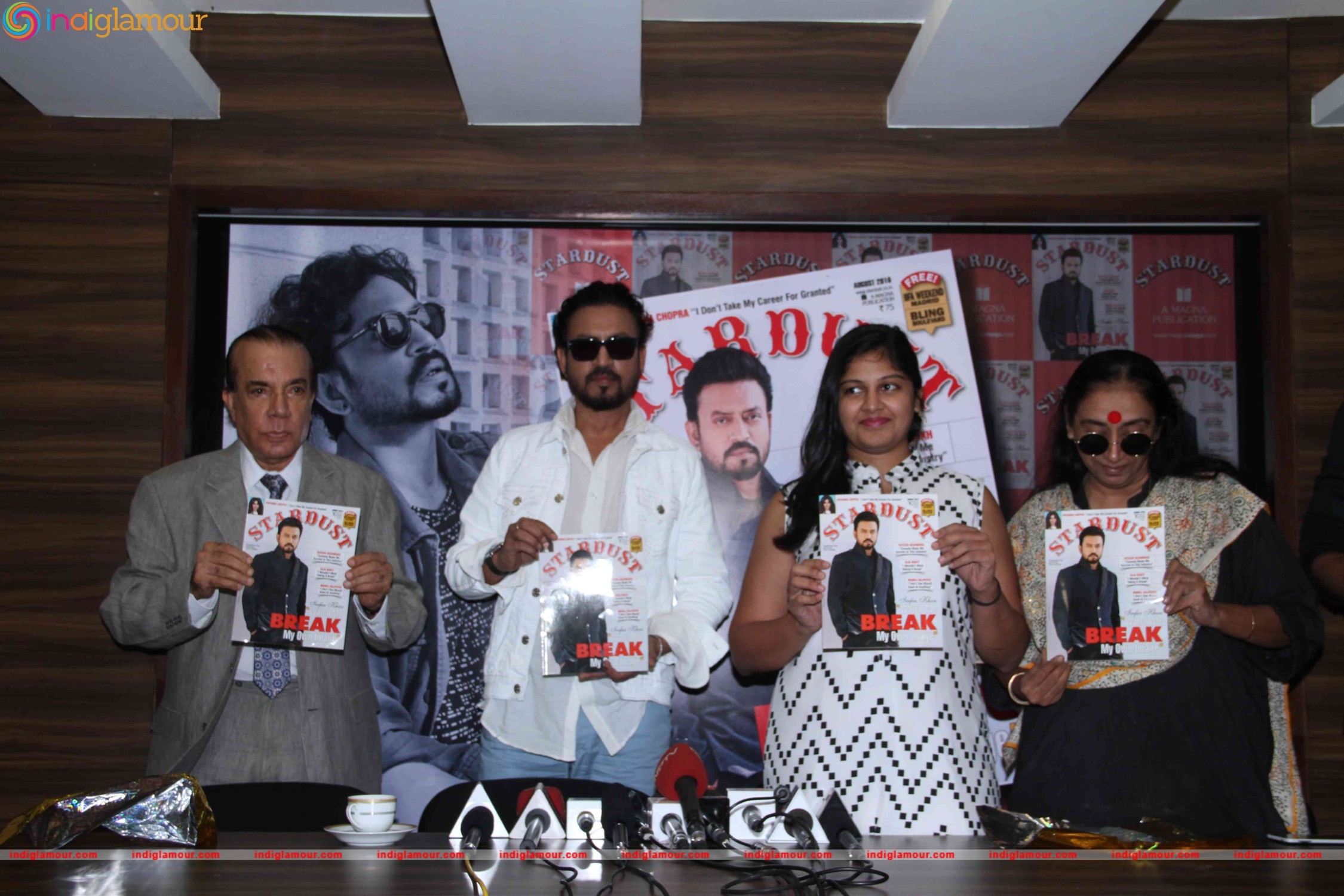 Irrfan Khan Unveils Stardust August 2016 Issue Event hd photo