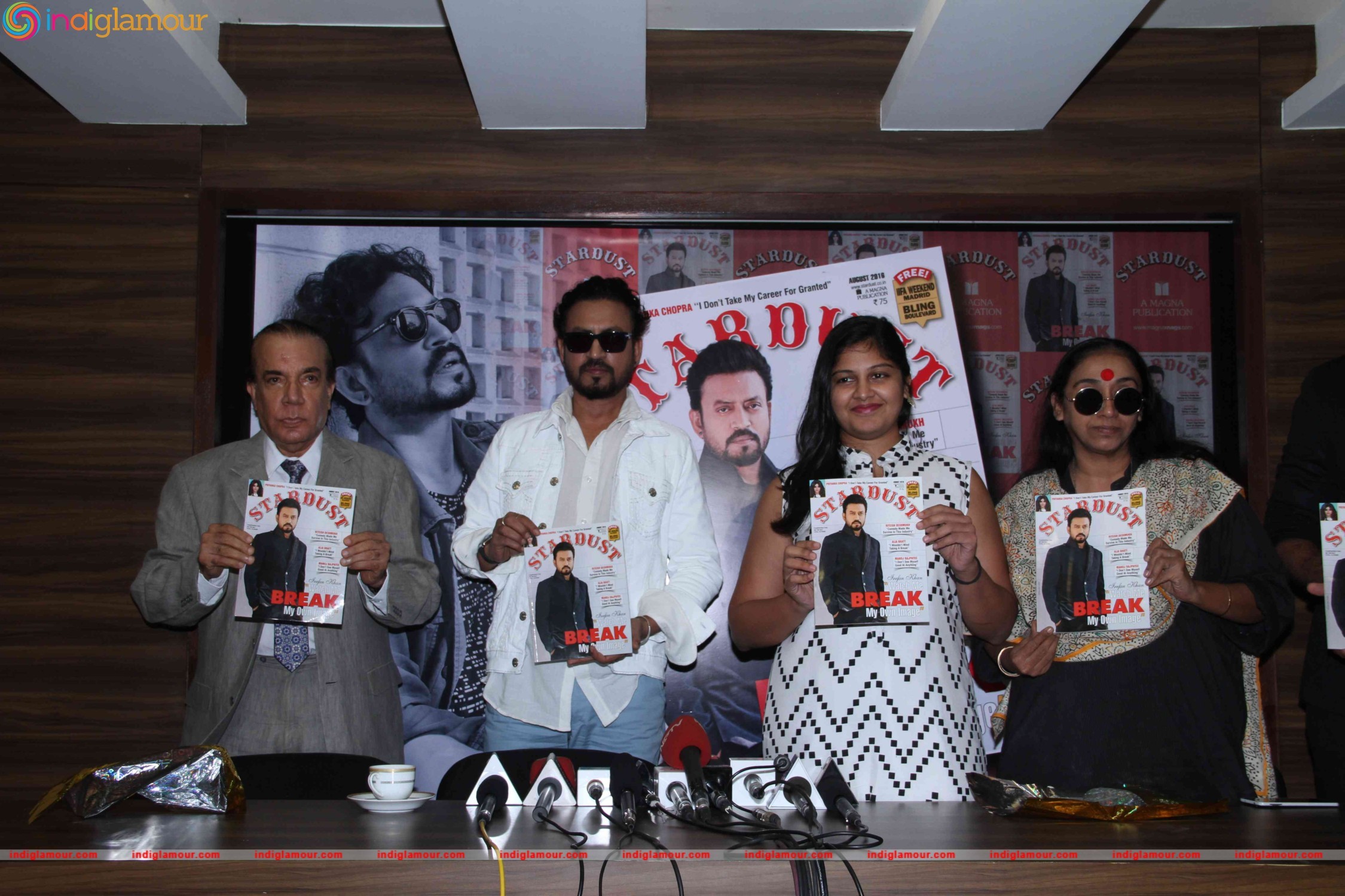 Irrfan Khan Unveils Stardust August 2016 Issue Event hd photo