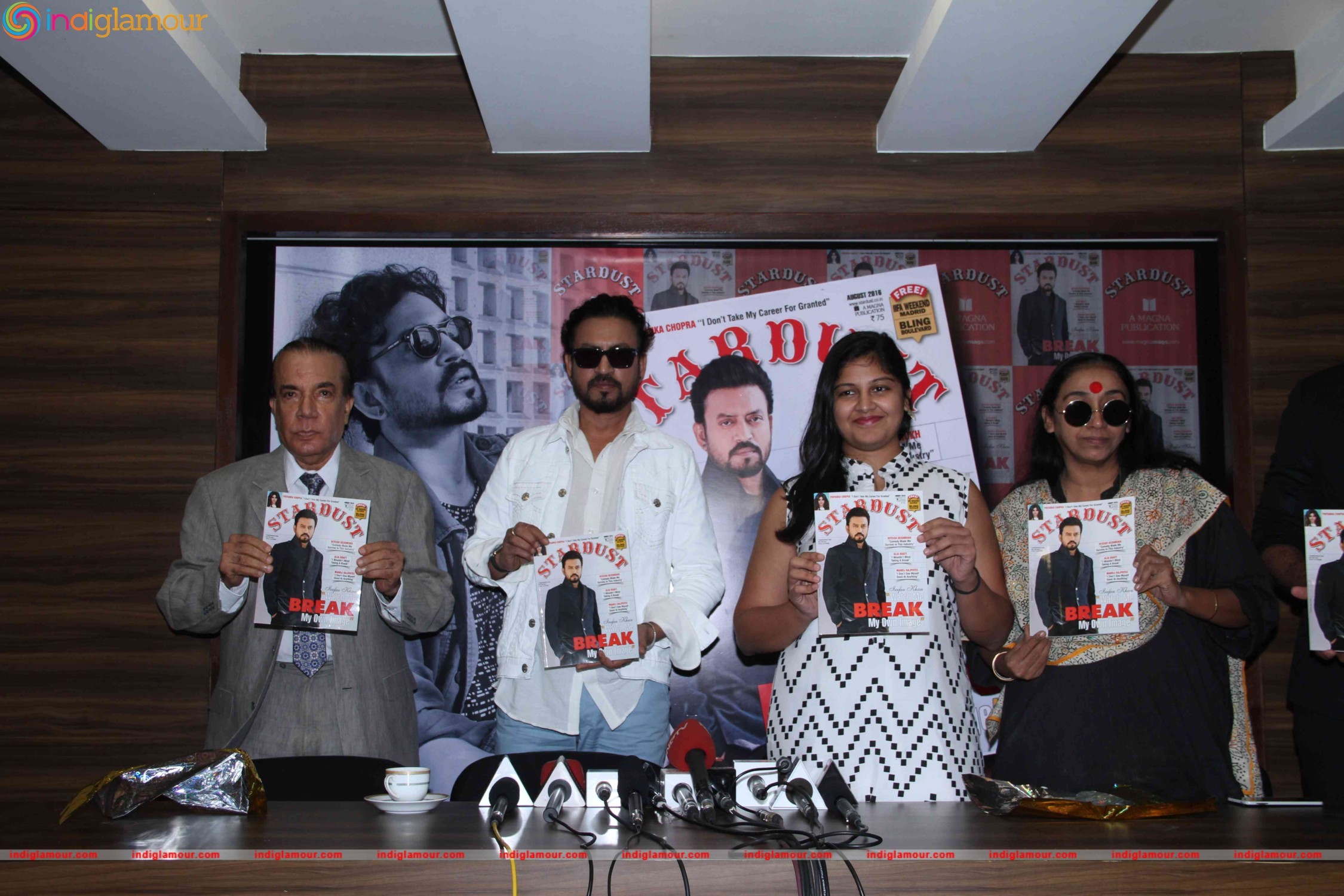 Irrfan Khan Unveils Stardust August 2016 Issue Event hd photo