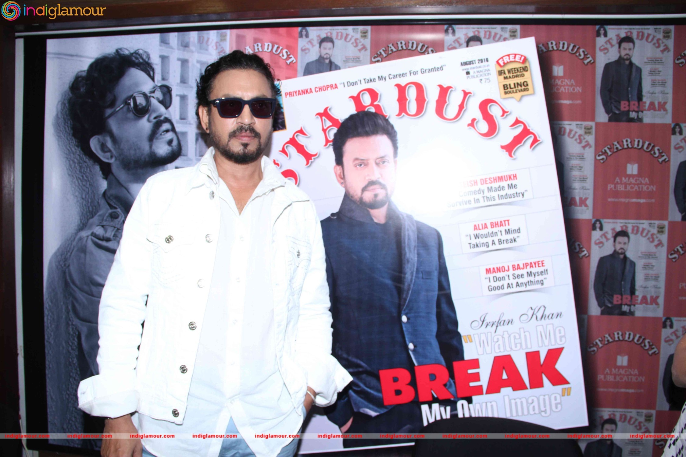 Irrfan Khan Unveils Stardust August 2016 Issue Event hd photo