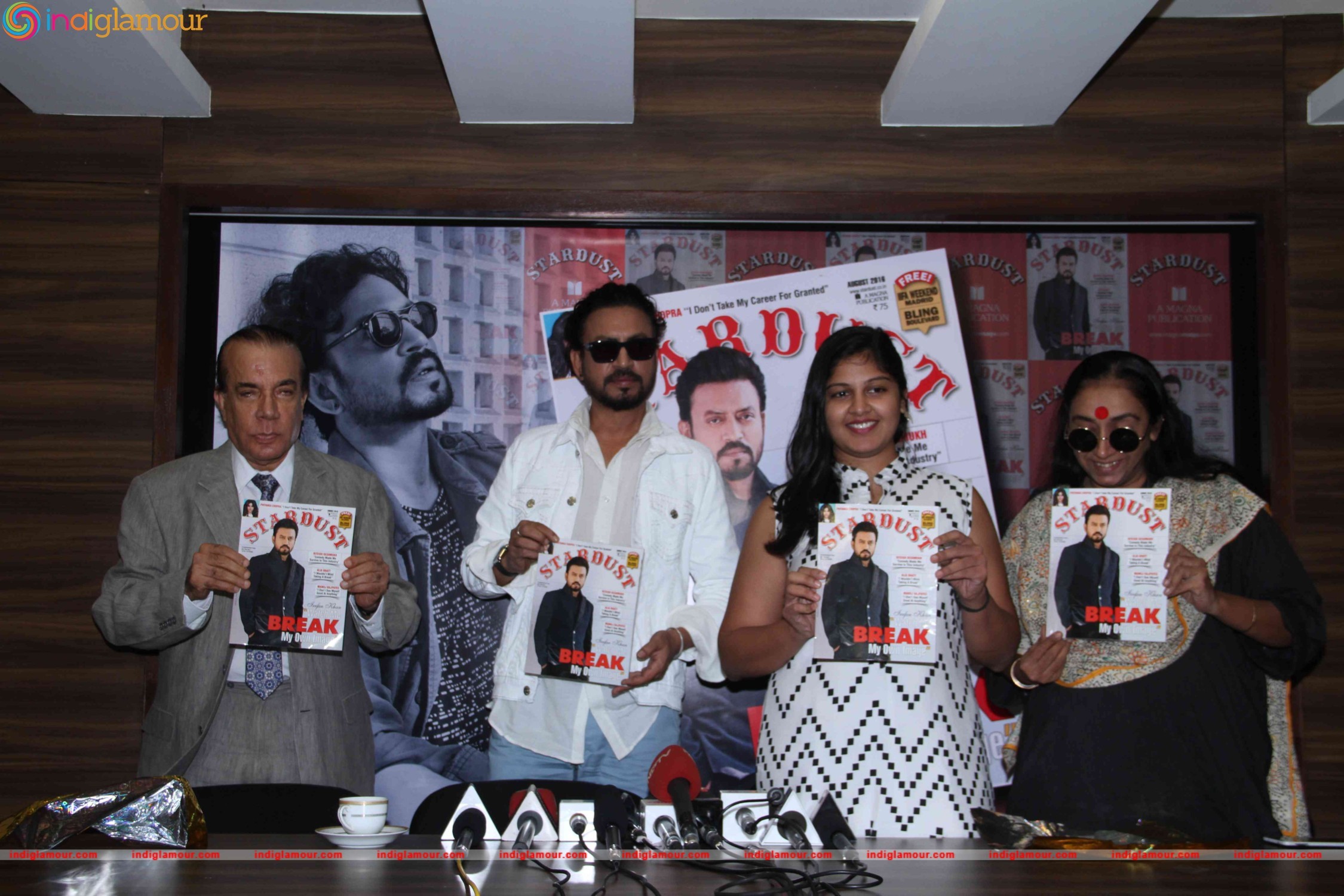 Irrfan Khan Unveils Stardust August 2016 Issue Event hd photo