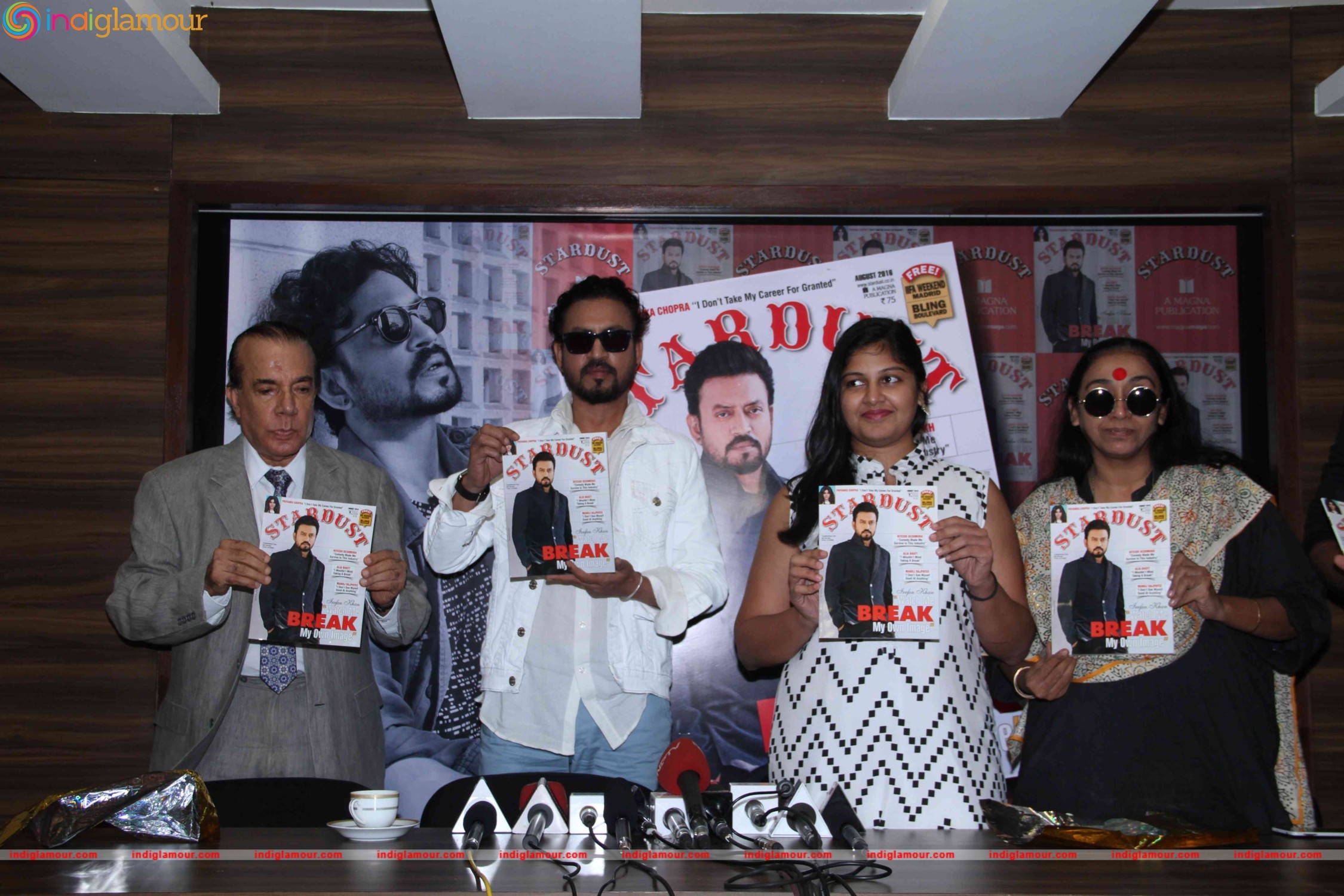 Irrfan Khan Unveils Stardust August 2016 Issue Event hd photo