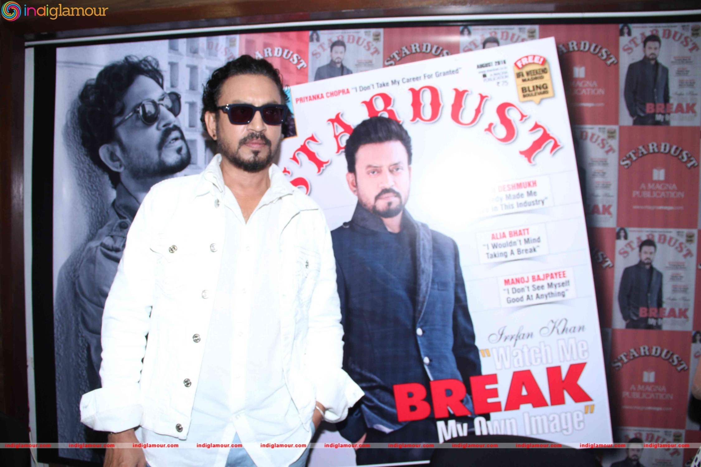 Irrfan Khan Unveils Stardust August 2016 Issue Event hd photo