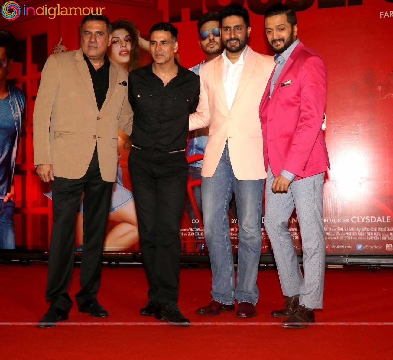 Akshay Kumar,Abhishek Bachchan Celebrate Housefull 3 Success Event hd photo