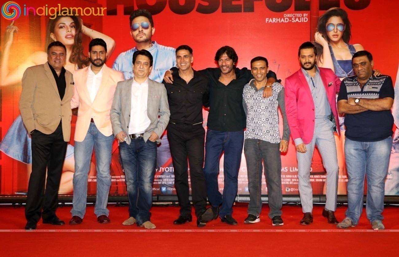 Akshay Kumar,Abhishek Bachchan Celebrate Housefull 3 Success Event hd photo