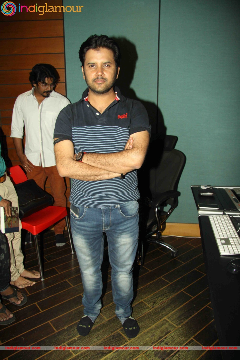 Singer Javed Ali at the Song Recording of Agrim Media Entertainment Album Shambo Event hd photo