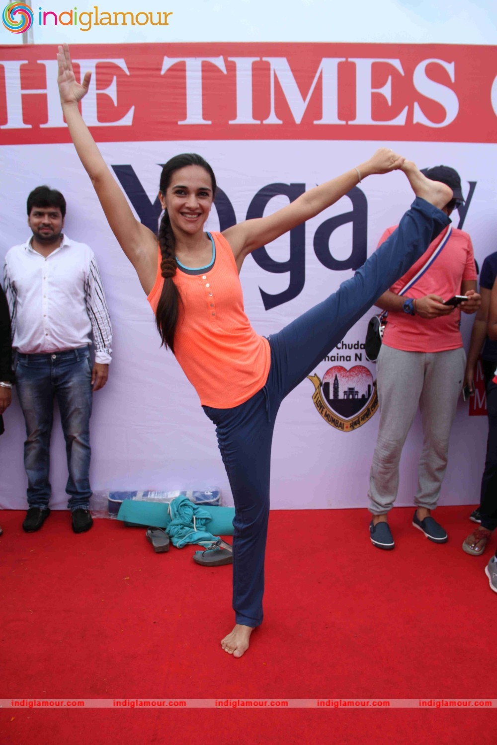 Celebrities doing Yoga on International Yoga Day Event hd photo