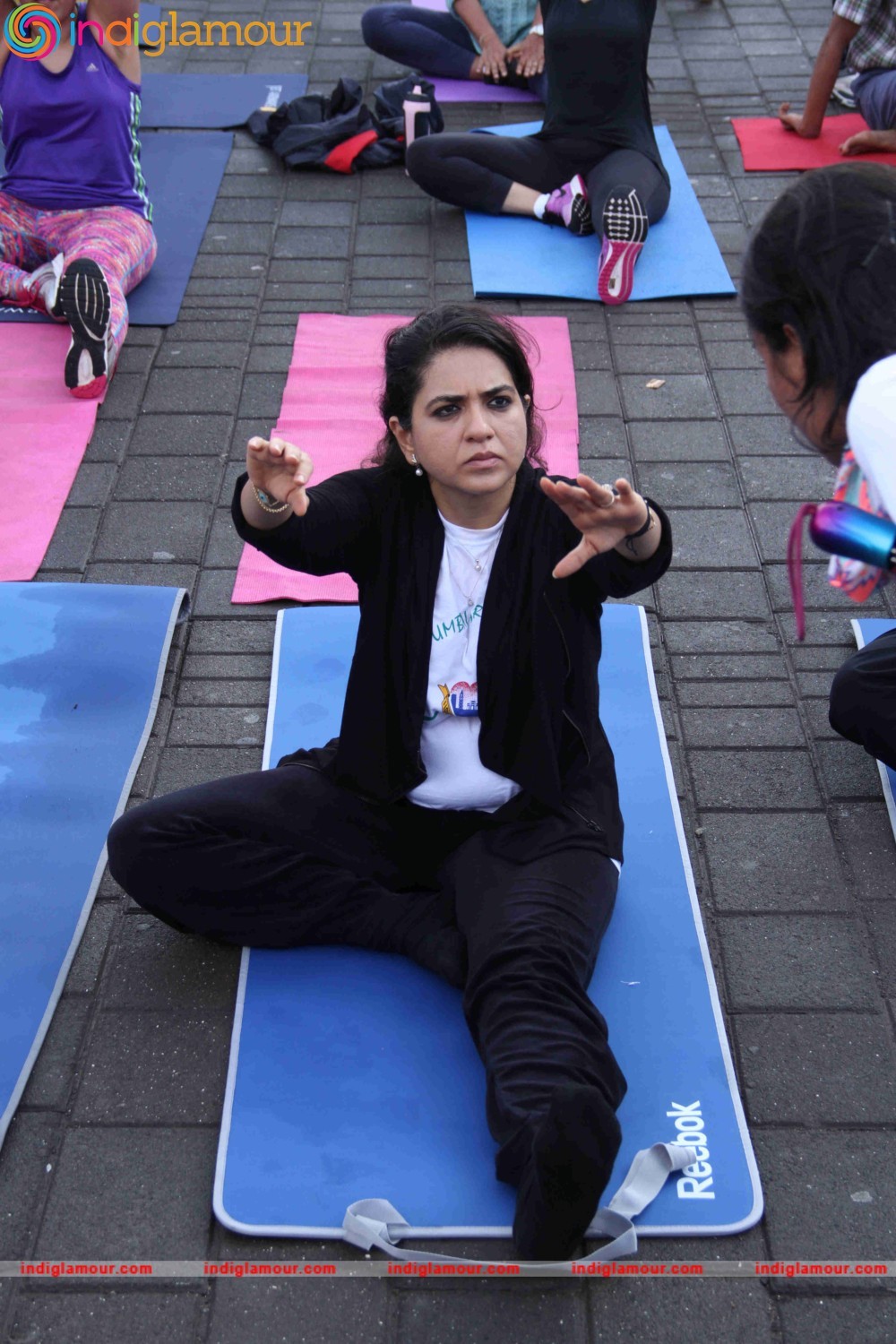 Celebrities doing Yoga on International Yoga Day Event hd photo
