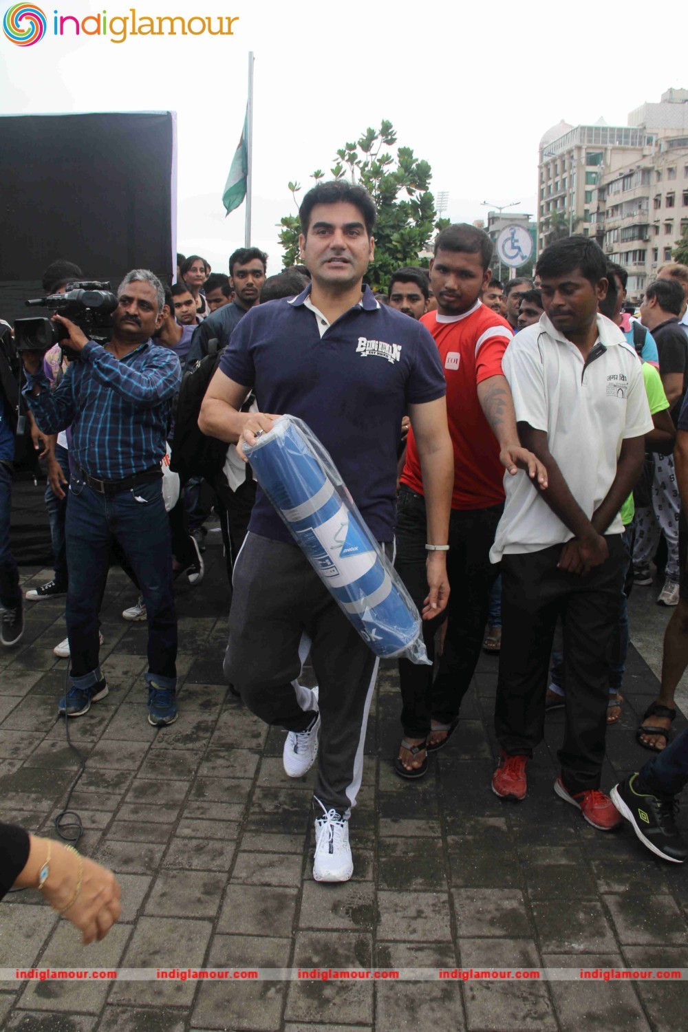 Celebrities doing Yoga on International Yoga Day Event hd photo