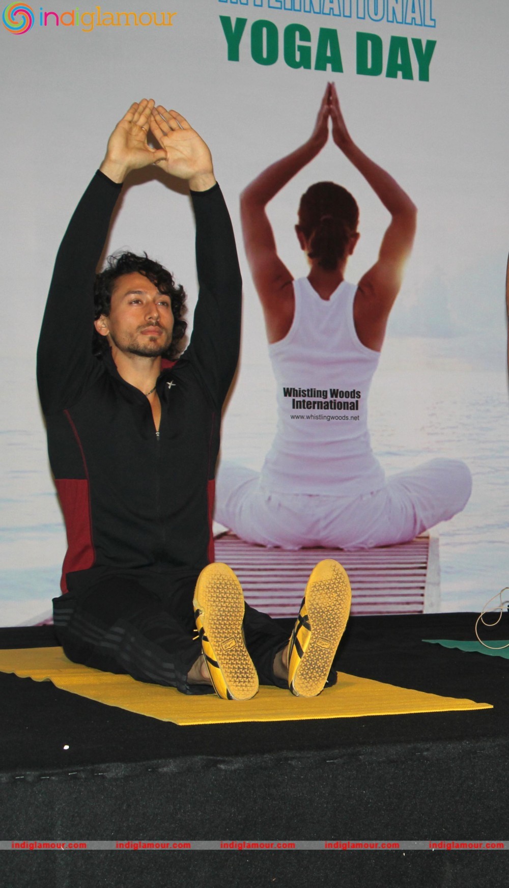 Subhash Ghai and Tiger Shroff Celebrate 2nd International Yoga Day Event hd photo