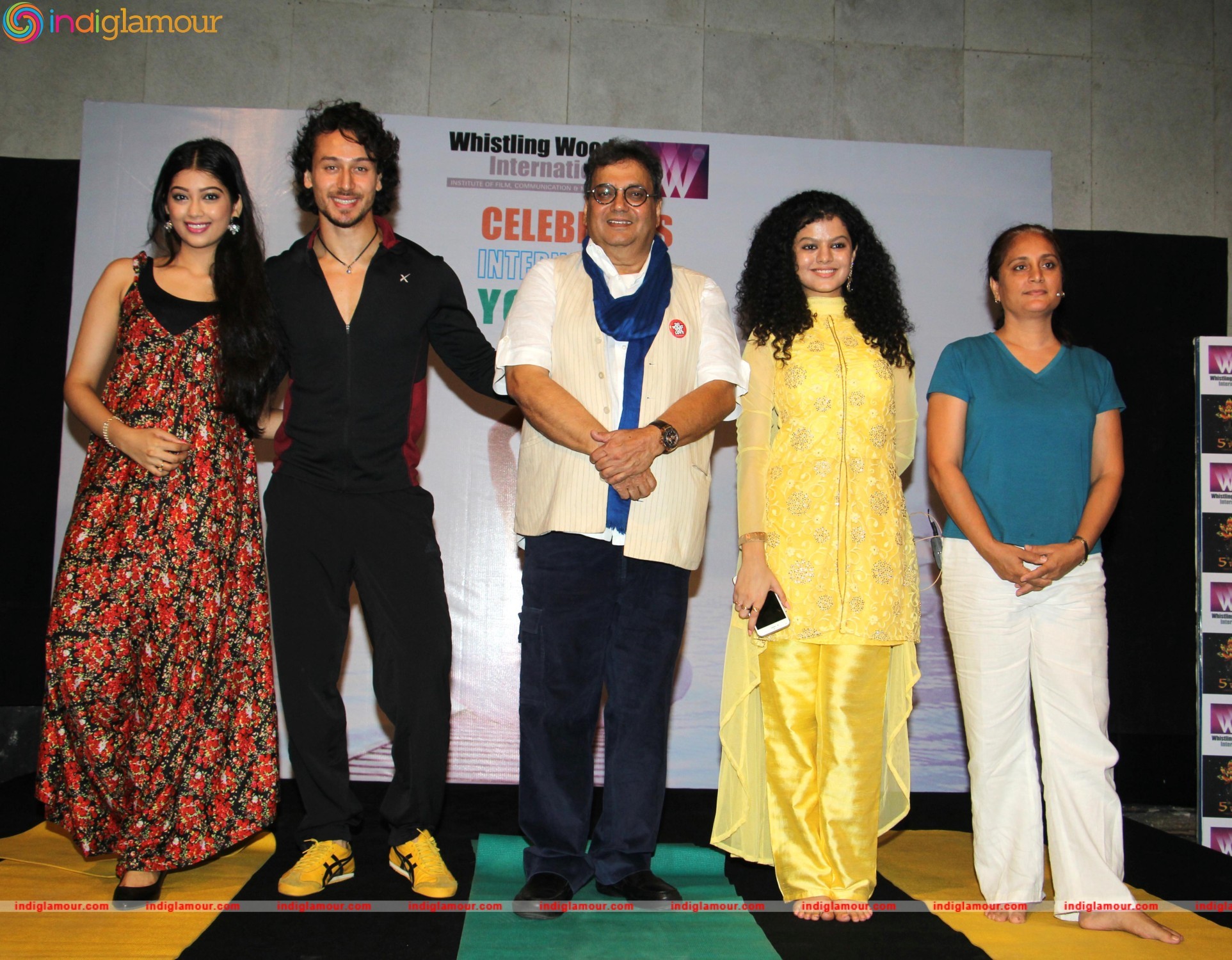 Subhash Ghai and Tiger Shroff Celebrate 2nd International Yoga Day Event hd photo