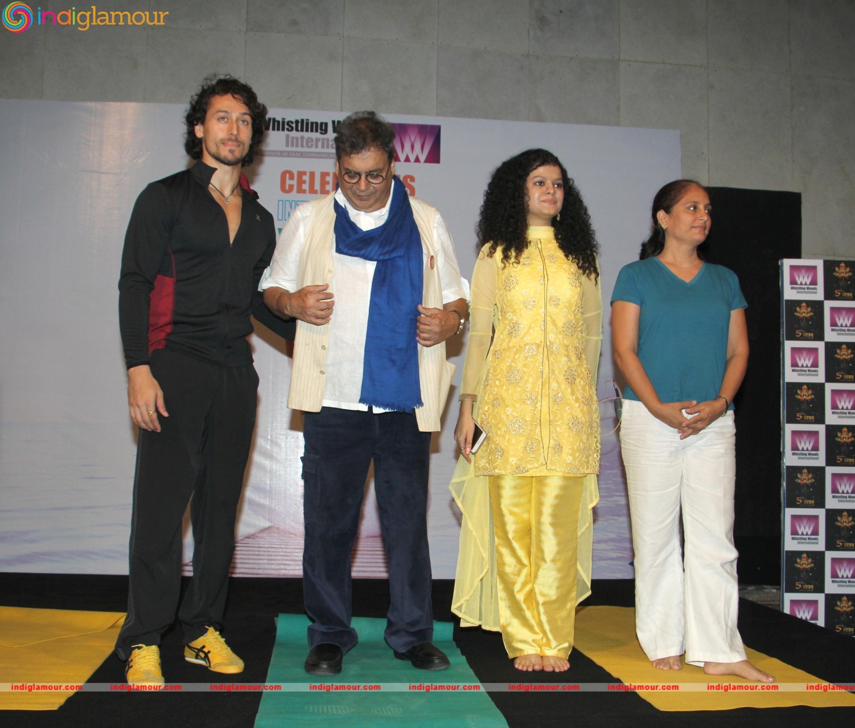 Subhash Ghai and Tiger Shroff Celebrate 2nd International Yoga Day Event hd photo