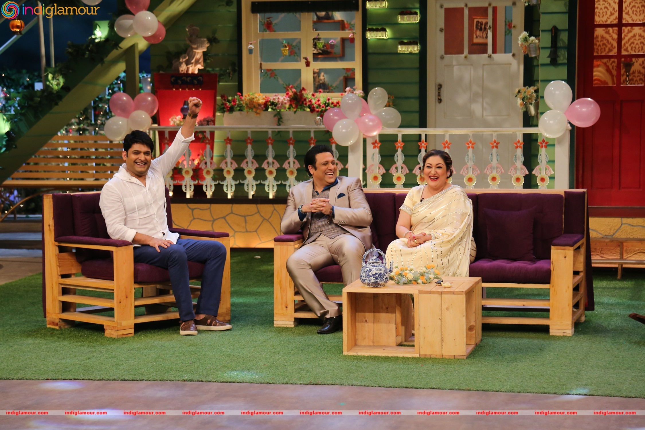 Govinda and Sunita Ahuja on The Kapil Sharma Show Event hd photo