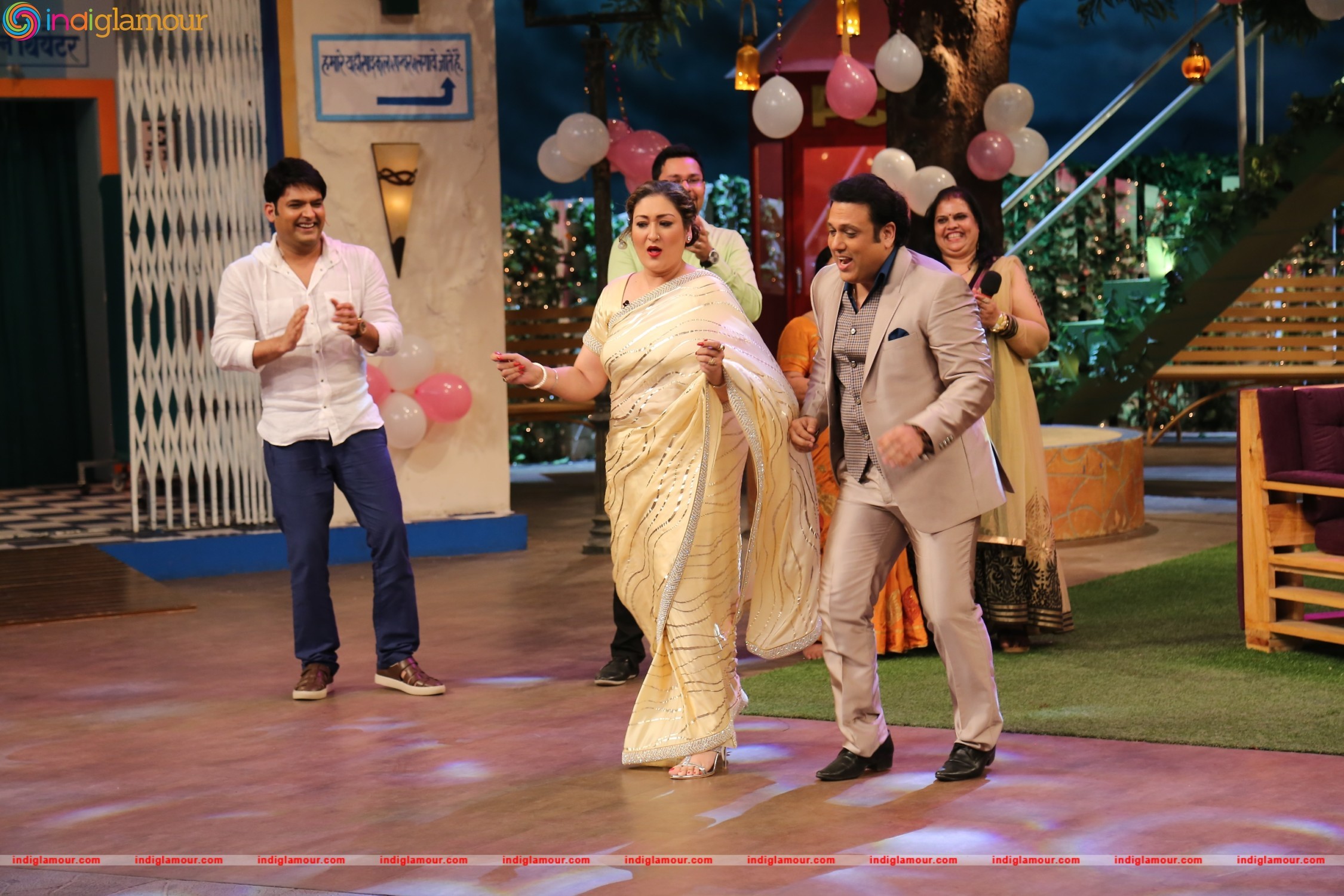 Govinda and Sunita Ahuja on The Kapil Sharma Show Event hd photo