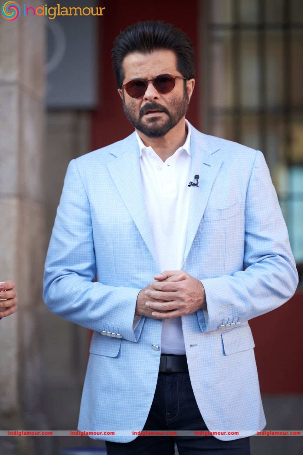 Actor Anil Kapoor Poses in Stefano Ricci at the Iifa Press Conference Event hd photo