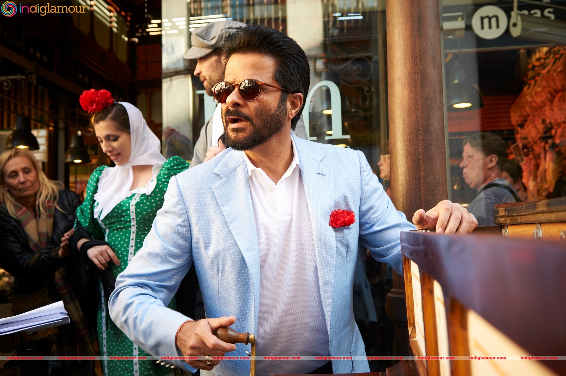 Actor Anil Kapoor Poses in Stefano Ricci at the Iifa Press Conference Event hd photo