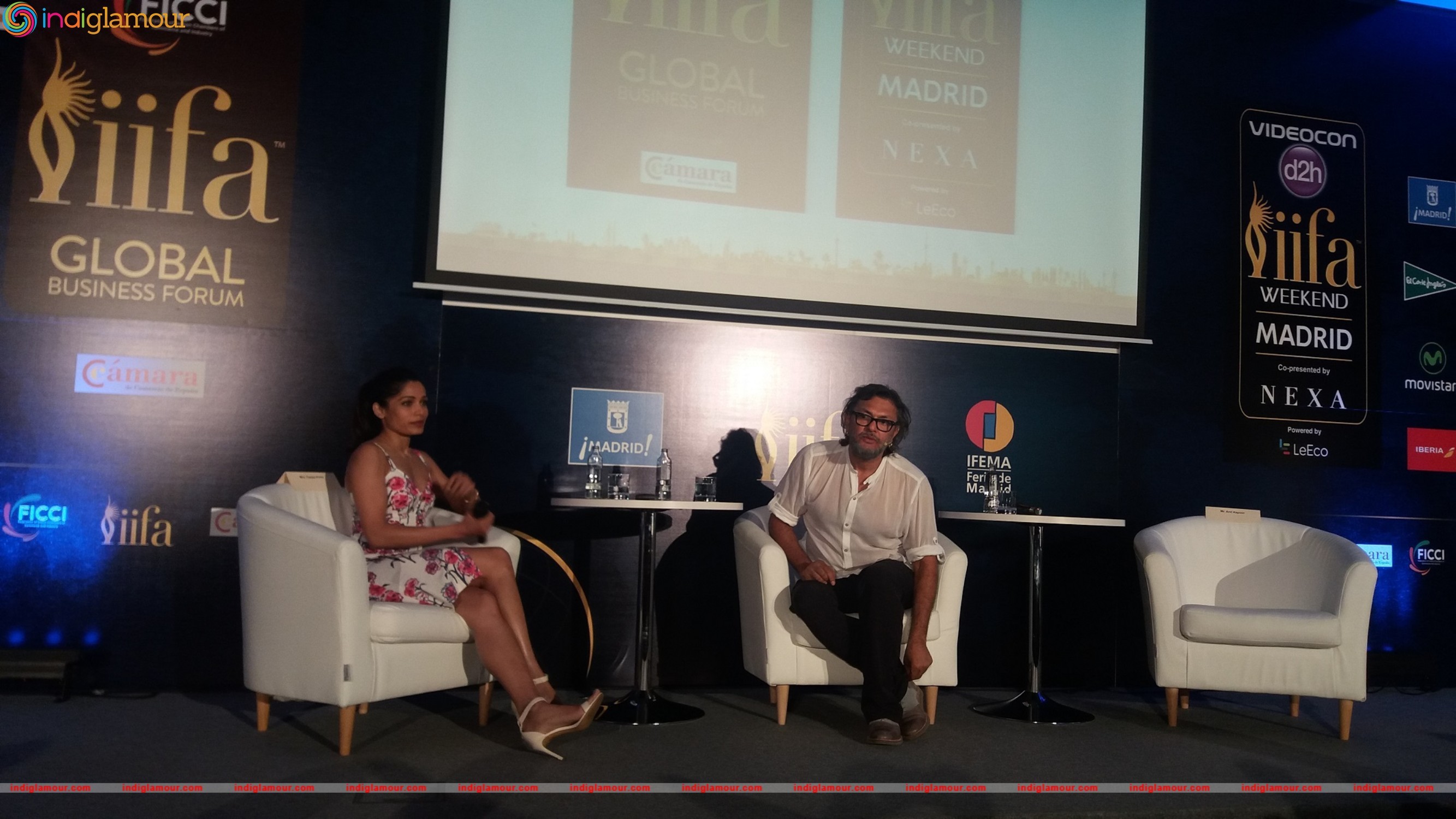 FICCI IIFA Global Business Forum with Freida Pinto and Rakeysh Omprakash Mehra Event hd photo