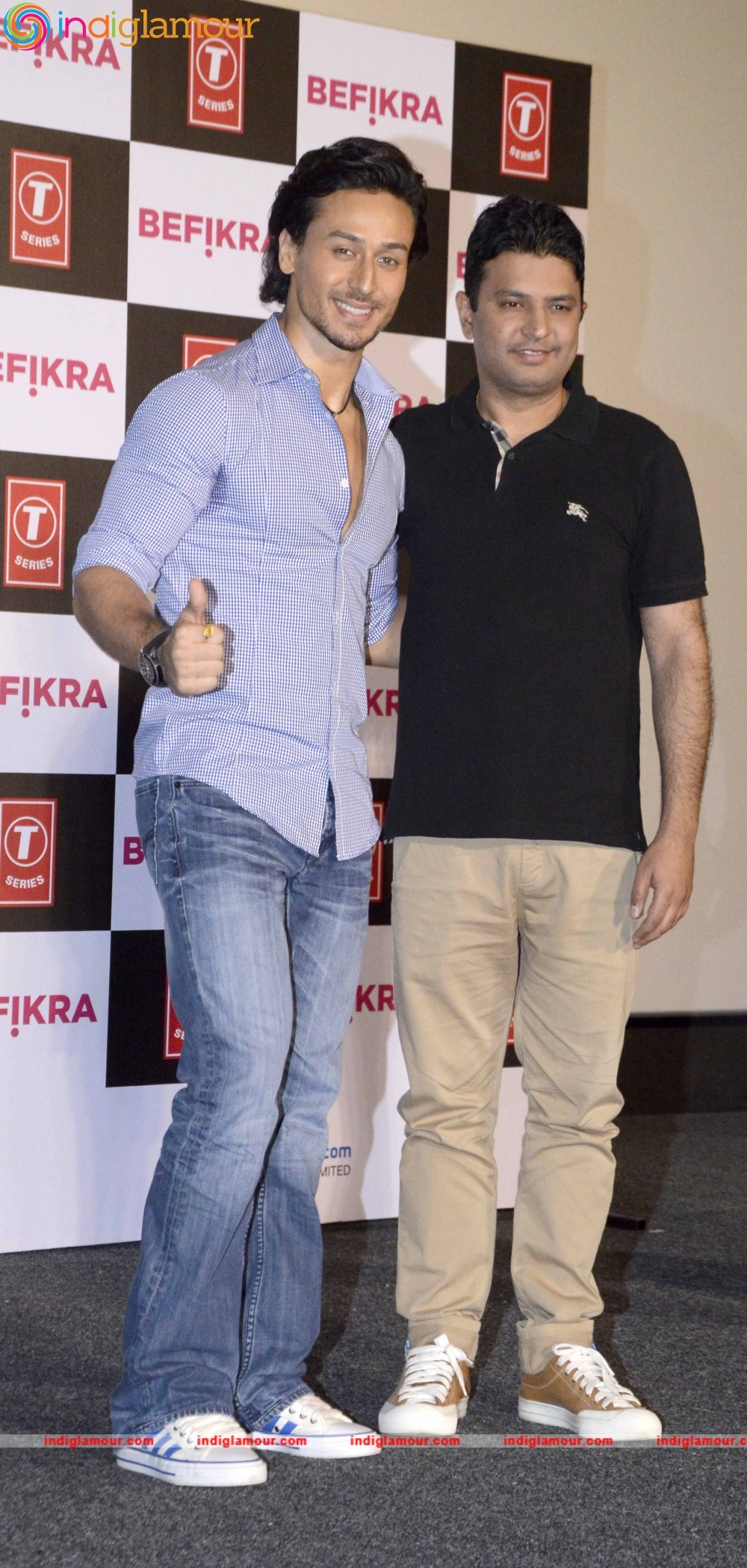 Tiger Shroff and Disha Patani at the Launch of their Music Video Befikra Event hd photo