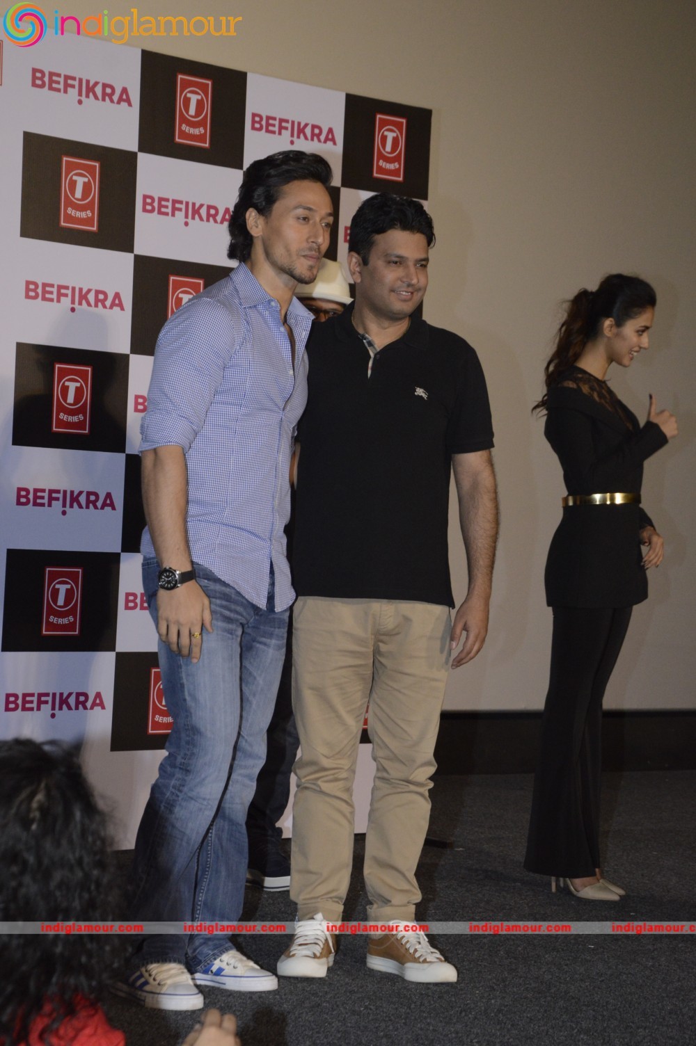 Tiger Shroff and Disha Patani at the Launch of their Music Video Befikra Event hd photo