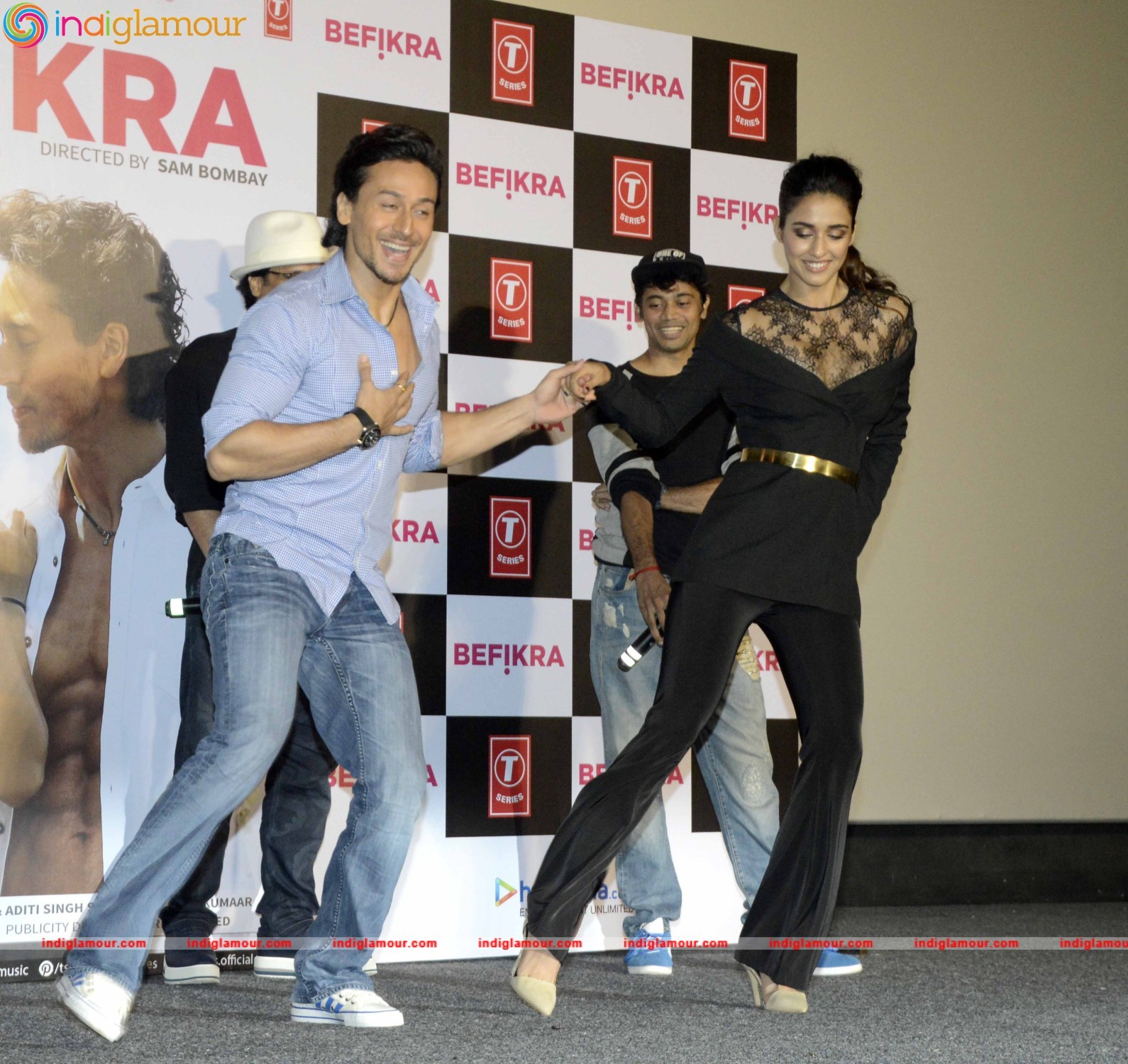 Tiger Shroff and Disha Patani at the Launch of their Music Video Befikra Event hd photo