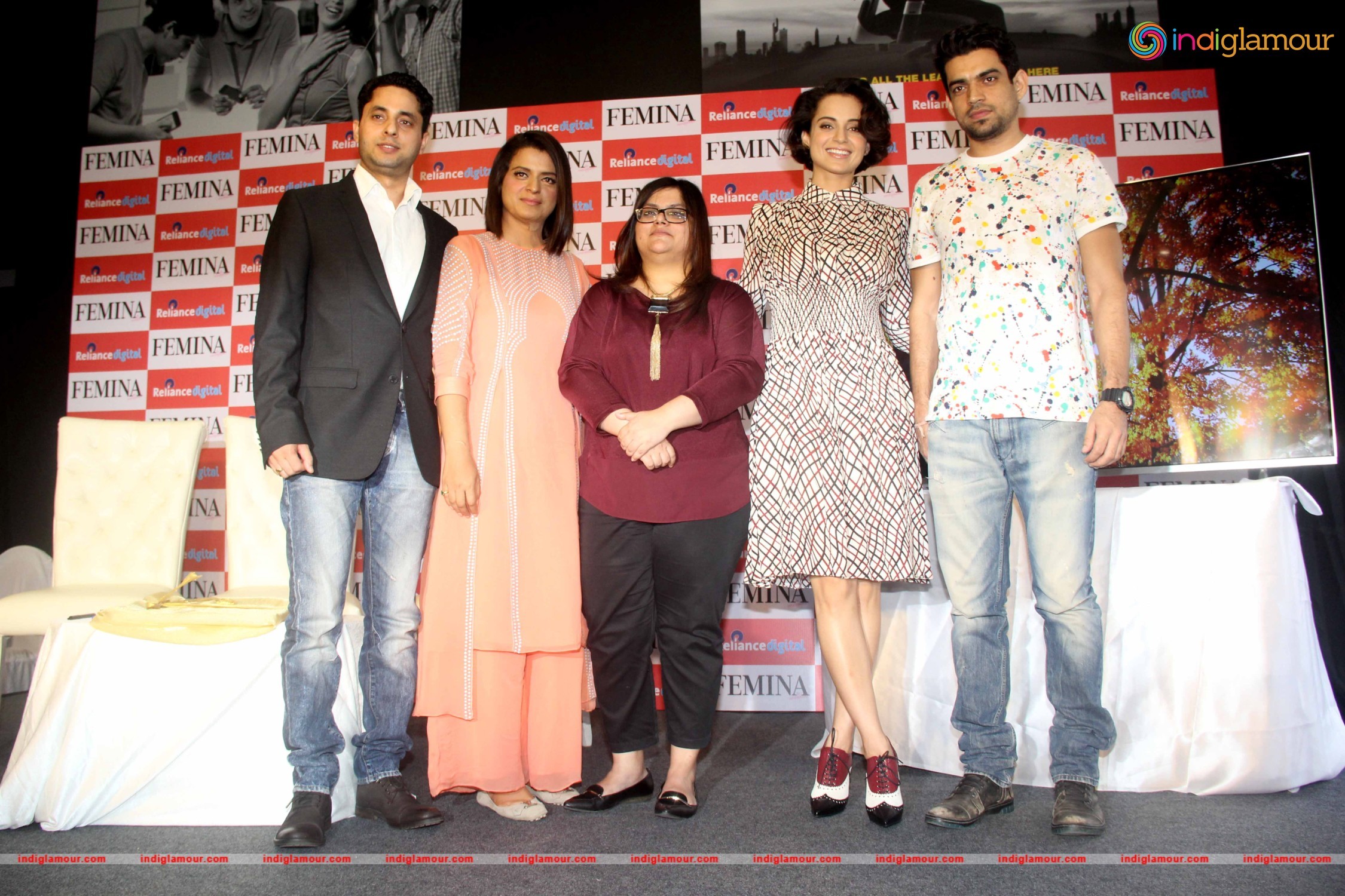 Kangana Ranaut and Sister Rangoli Launch Femina March Issue Event hd photo