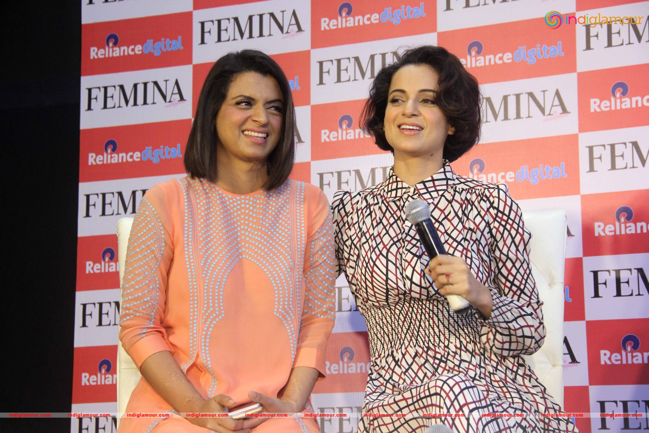 Kangana Ranaut and Sister Rangoli Launch Femina March Issue Event hd photo