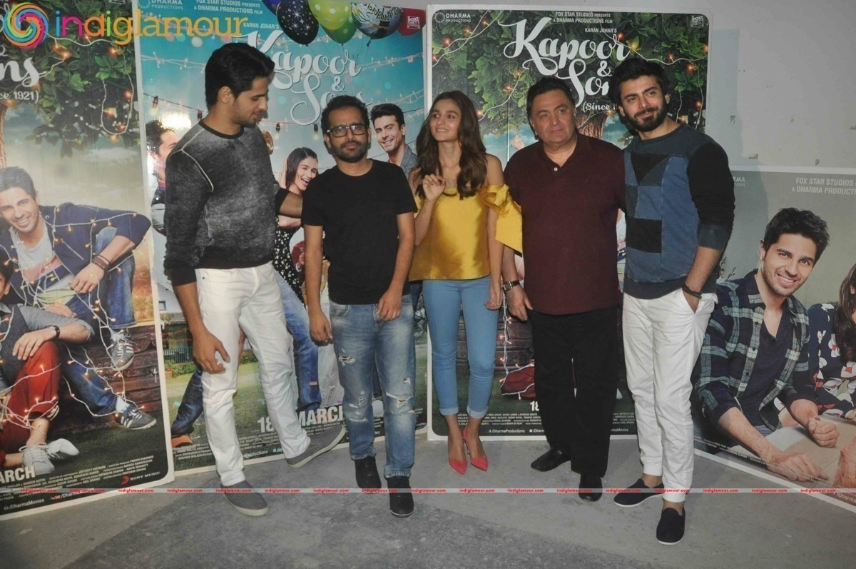 Alia Bhatt, Sidharth Malhotra, Fawad Khan at Kapoor N Sons promotions in Mumbai Event hd photo