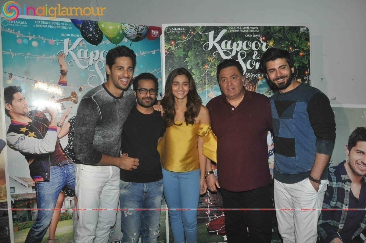 Alia Bhatt, Sidharth Malhotra, Fawad Khan at Kapoor N Sons promotions in Mumbai Event hd photo