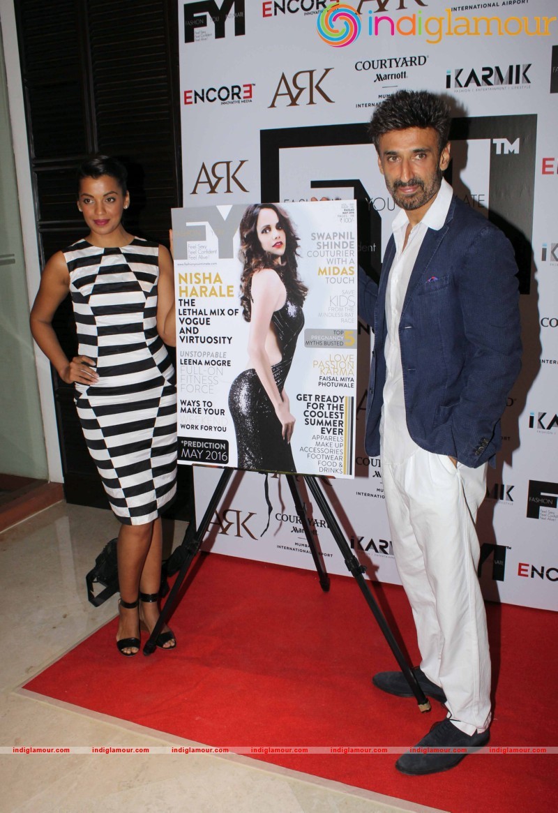 Mugdha Godse and actor Rahul Dev during the launch of FYI Event hd photo