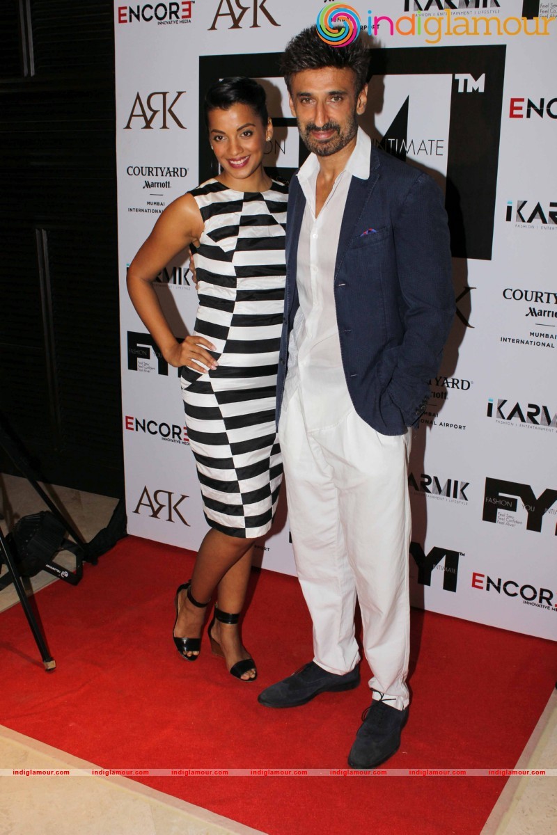 Mugdha Godse and actor Rahul Dev during the launch of FYI Event hd photo
