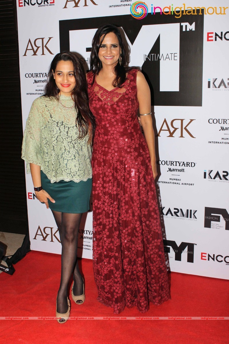 Mugdha Godse and actor Rahul Dev during the launch of FYI Event hd photo