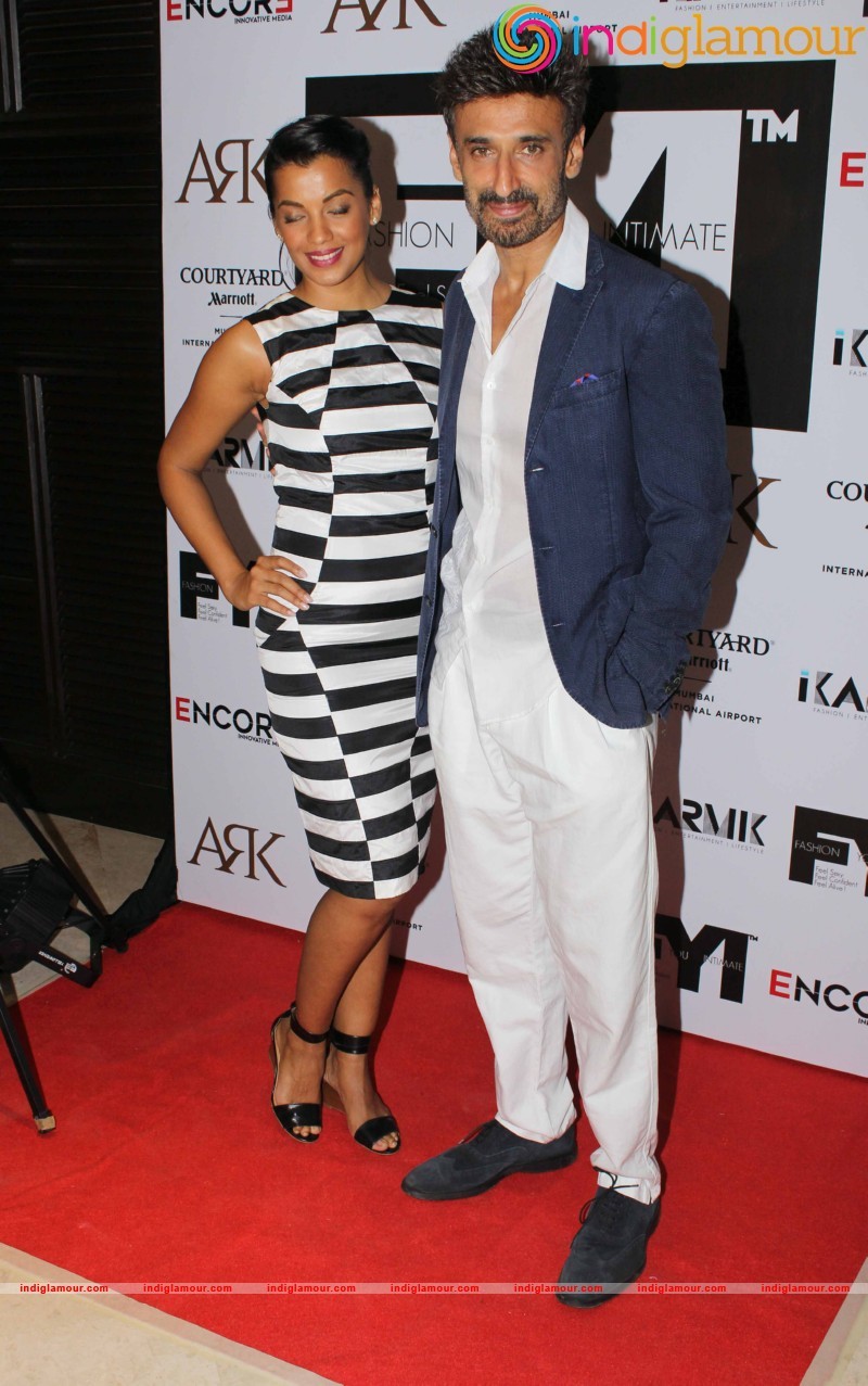 Mugdha Godse and actor Rahul Dev during the launch of FYI Event hd photo