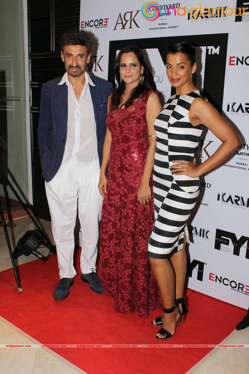 Mugdha Godse and actor Rahul Dev during the launch of FYI Event hd photo