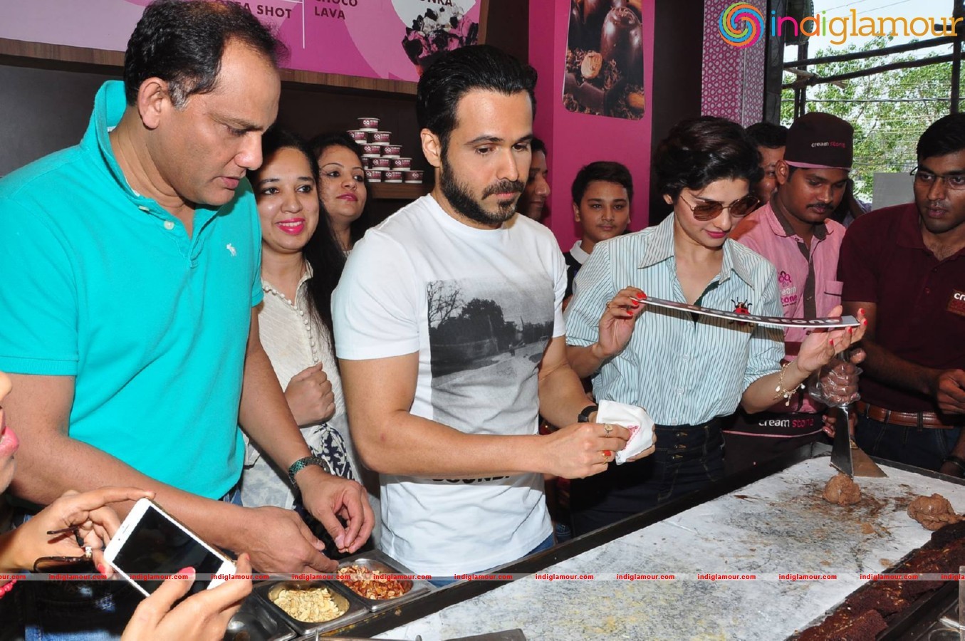 Azhar team at Cream And Stone Event hd photo